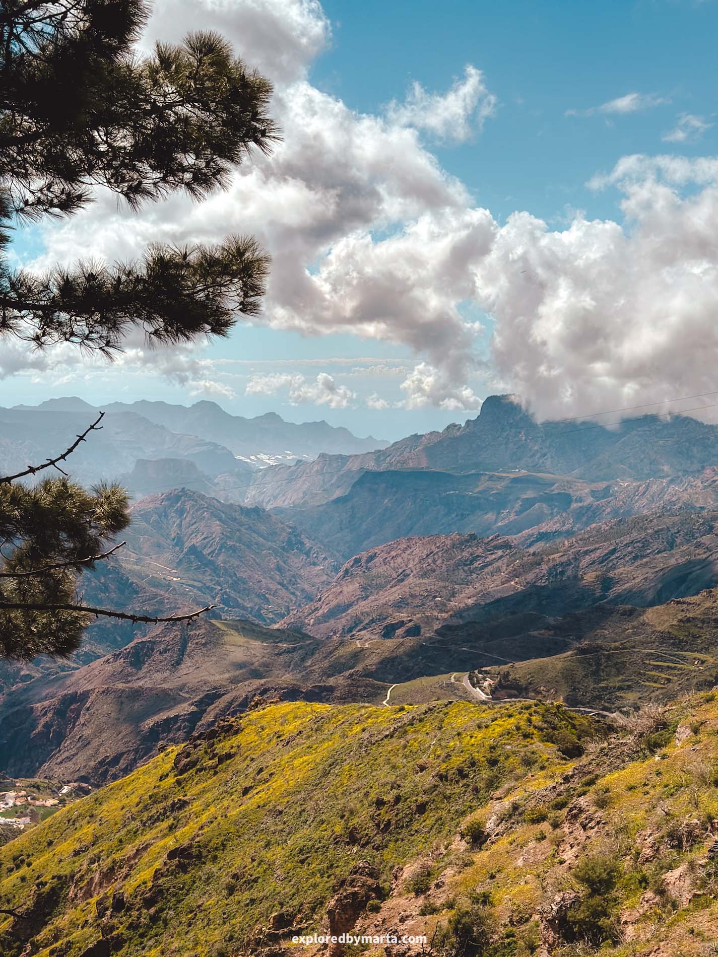 Gran Canaria, Spain-one of the most beautiful hiking trails in Gran Canaria from Cruz de Tejeda to Artenara