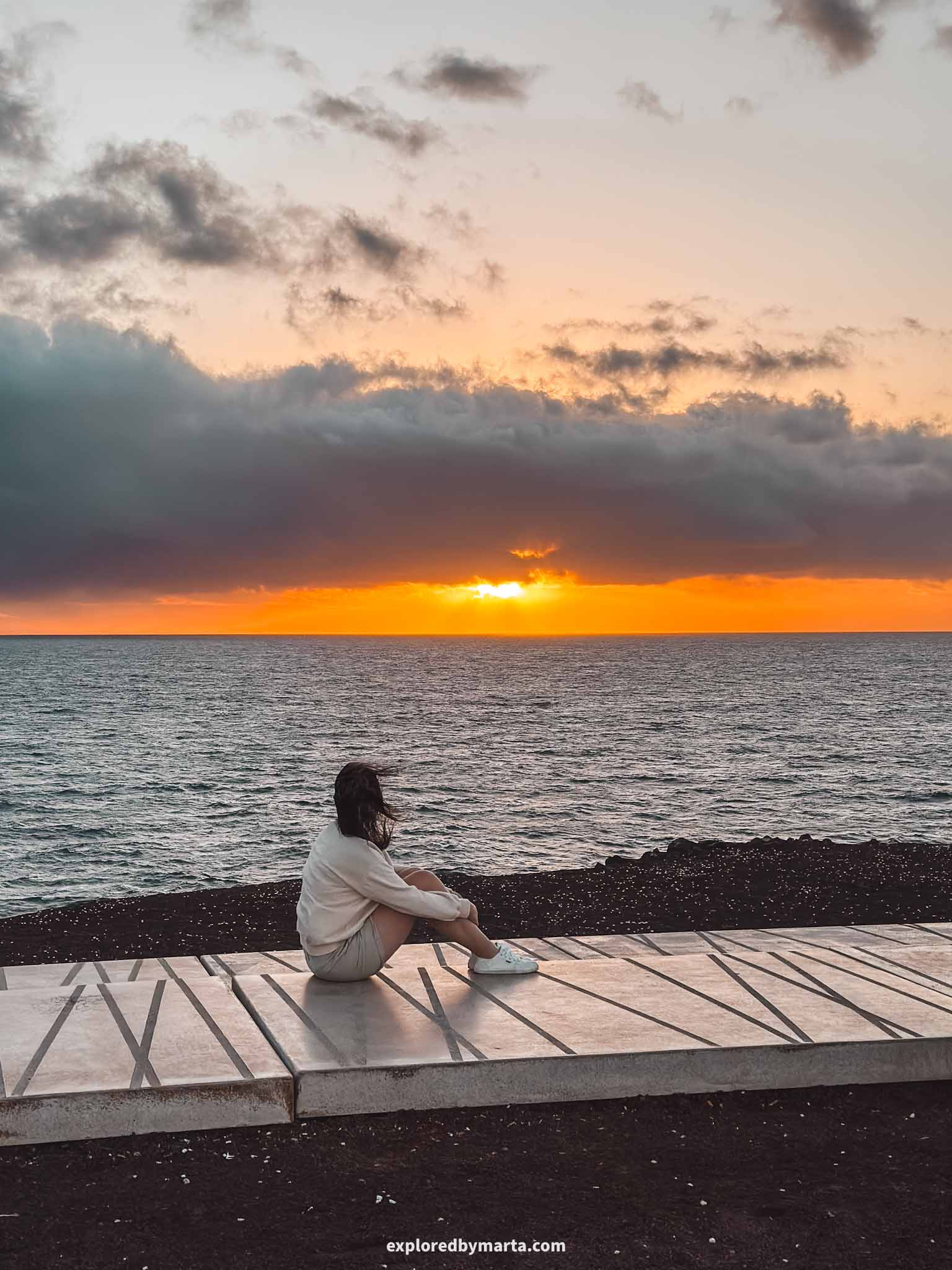 Gran Canaria, Spain-sunset at Punta Sardina Lighthouse in Gran Canaria