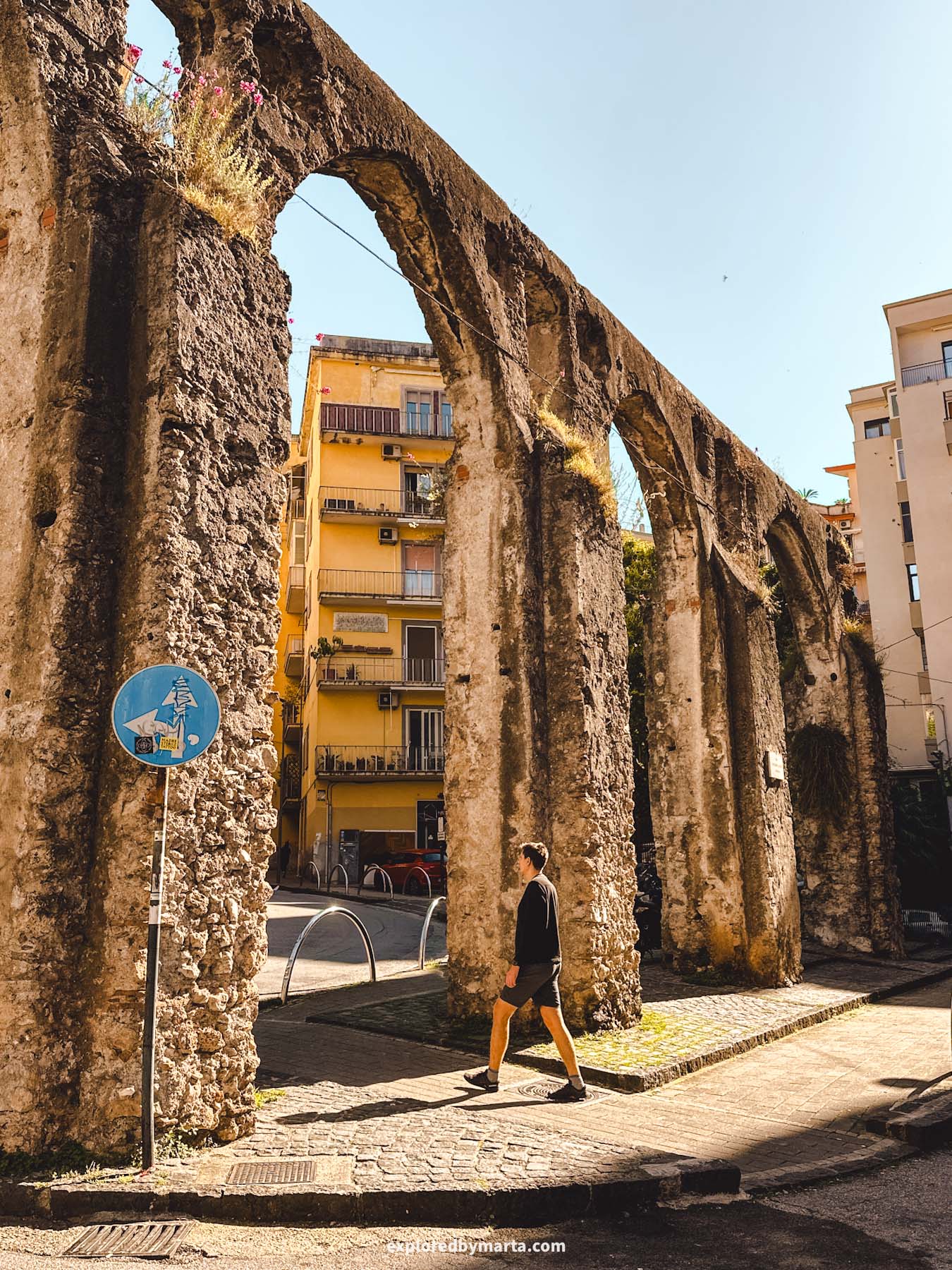 Salerno, Italy - the Medieval Aqueduct of Salerno