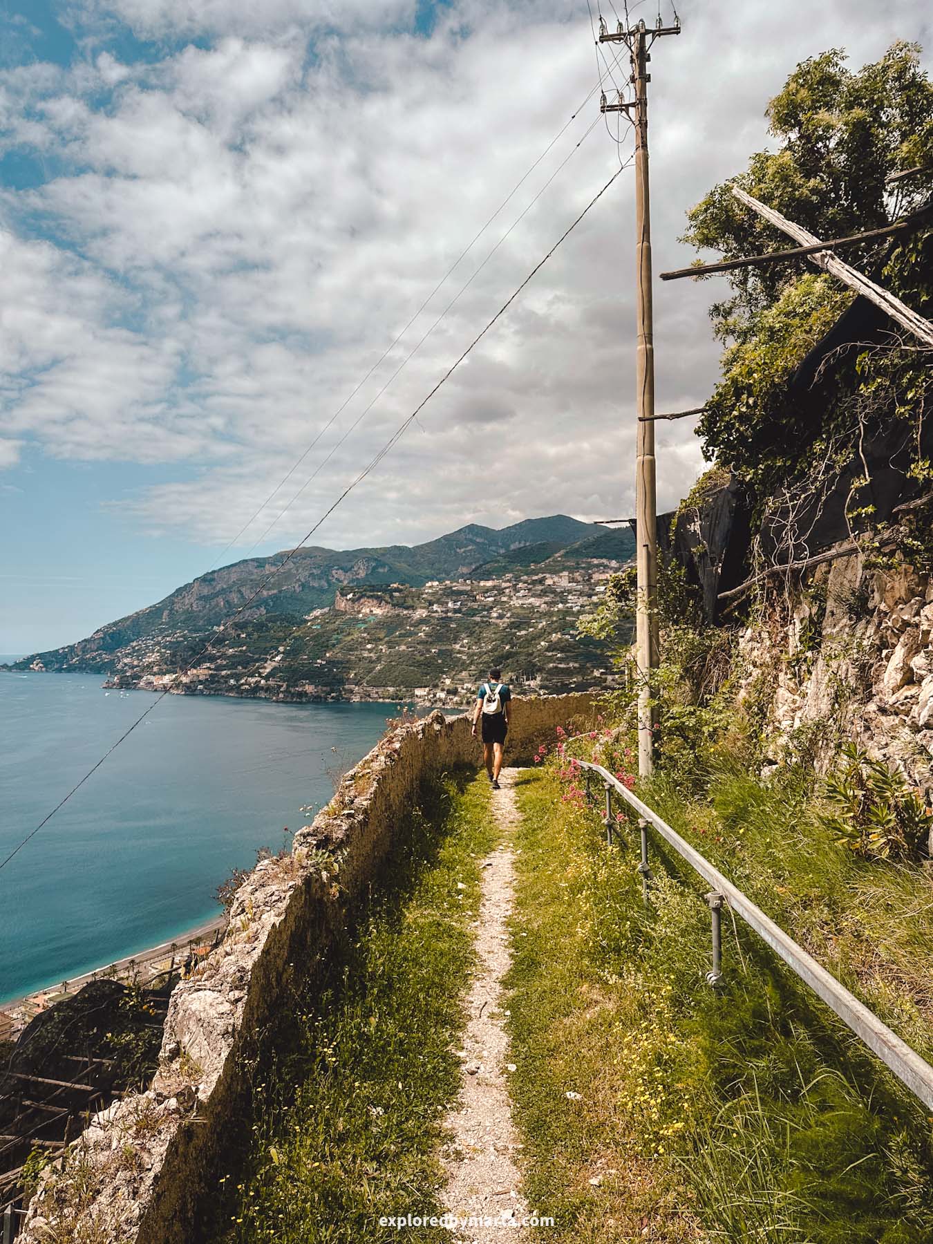Maiori, Italy-hike to Santuario di Maria Santissima Avvocata sanctuary above Maiori, Amalfi Coast