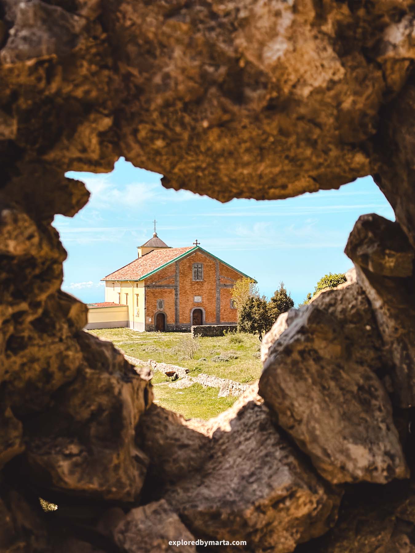 Maiori, Italy-hike to Santuario di Maria Santissima Avvocata sanctuary above Maiori, Amalfi Coast