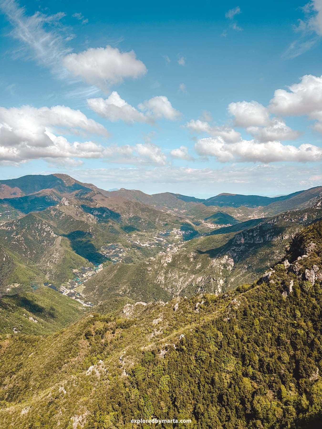 Maiori, Italy-hike to Santuario di Maria Santissima Avvocata sanctuary above Maiori, Amalfi Coast