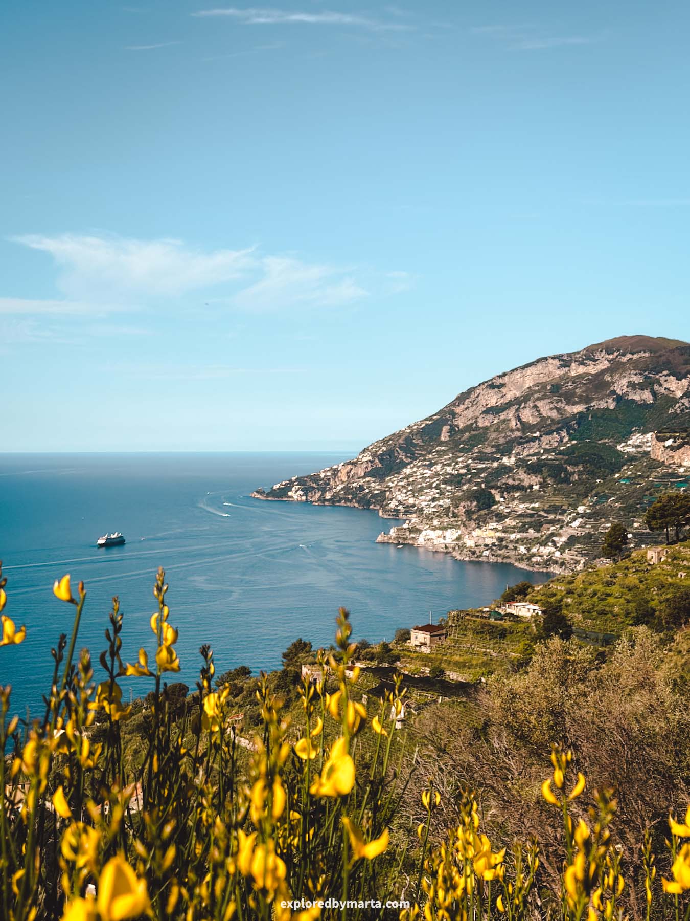 Maiori, Italy-hike to Santuario di Maria Santissima Avvocata sanctuary above Maiori, Amalfi Coast