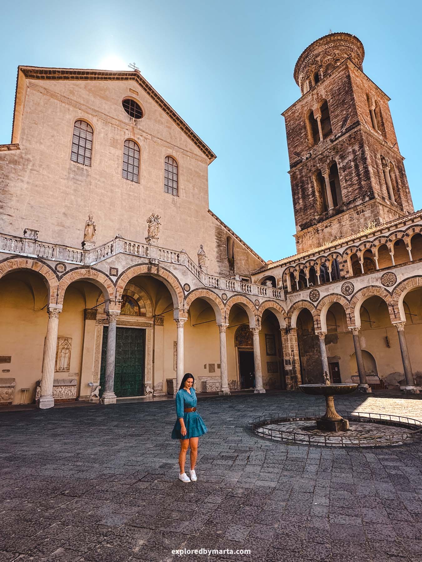Salerno, Italy-Duomo di Salerno or Cattedrale di Santa Maria degli Angeli, San Matteo e San Gregorio VII