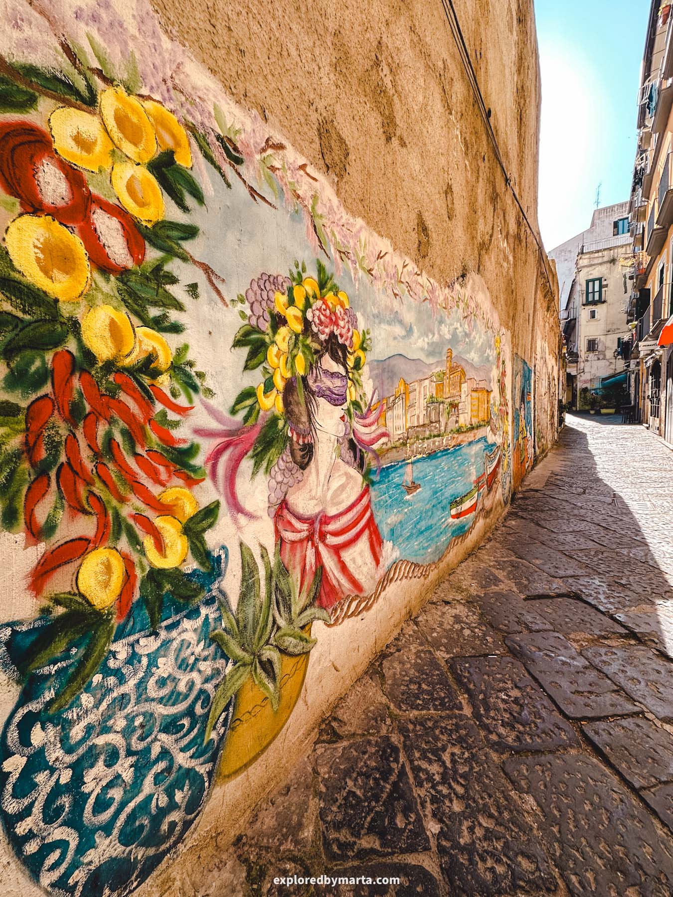 Salerno, Italy-iconic street art murals in Salerno