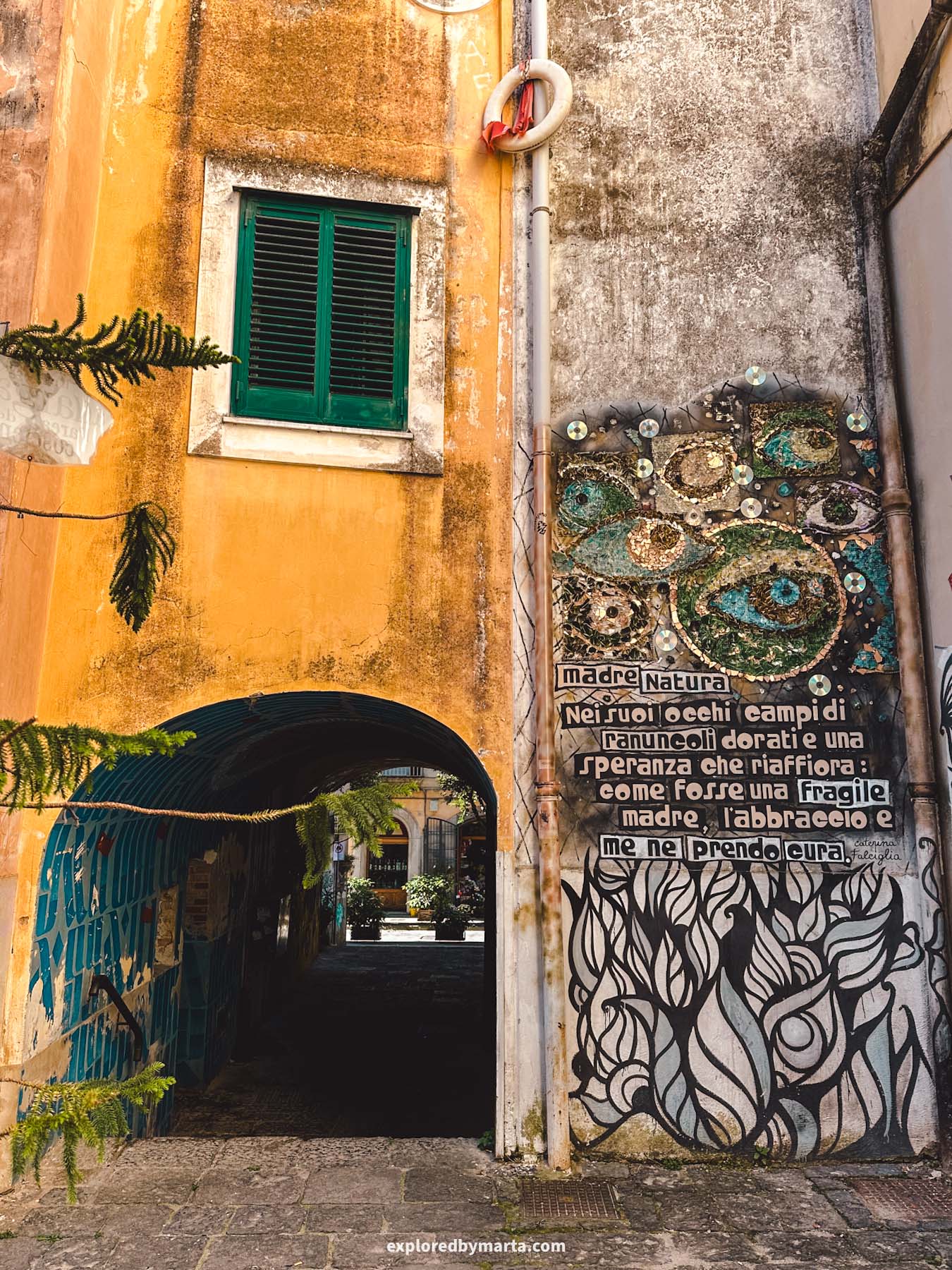 Salerno, Italy-iconic street art murals in Salerno