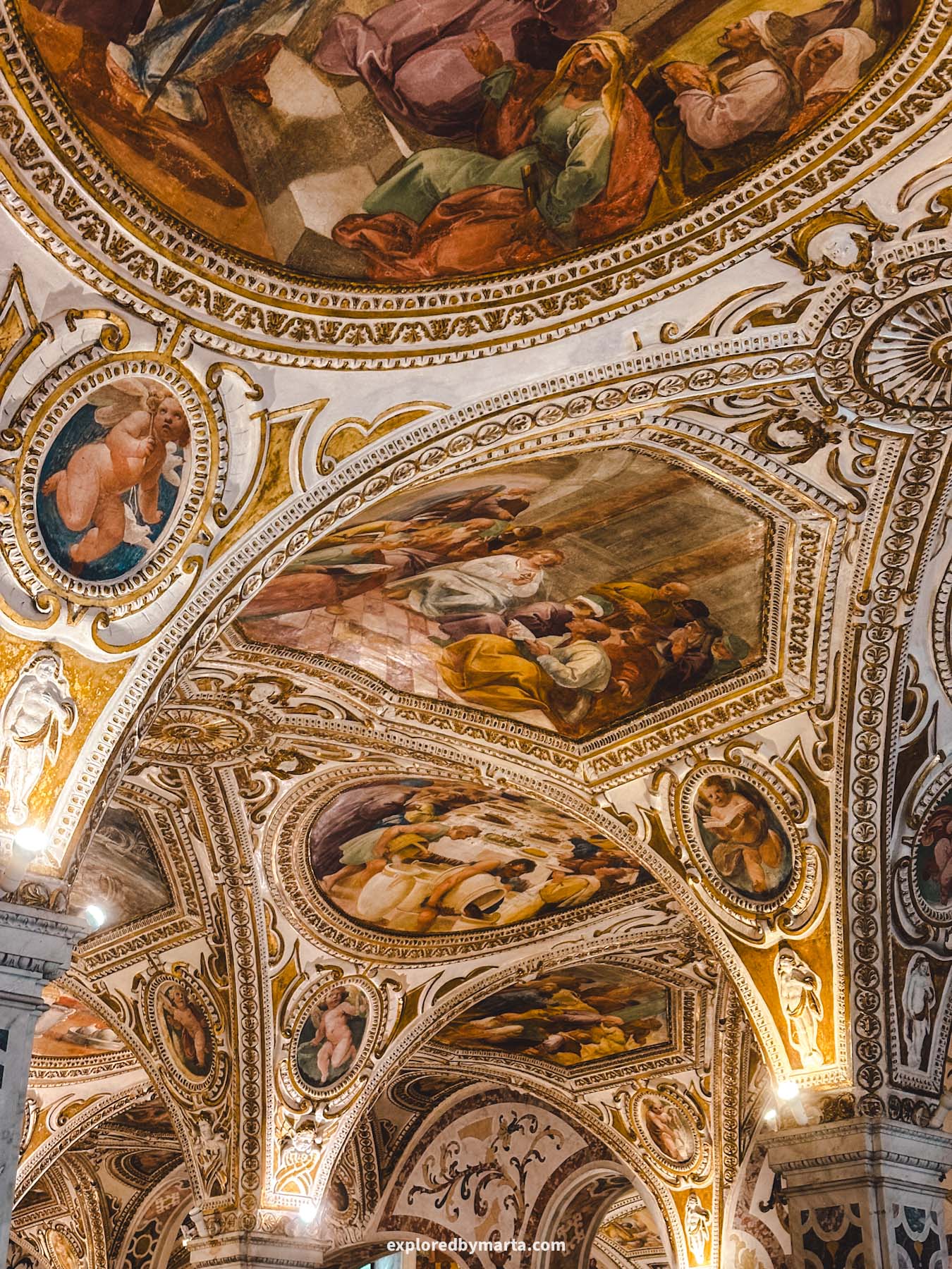 Salerno, Italy-the Crypt of Saint Matthew inside the Cathedral of Salerno