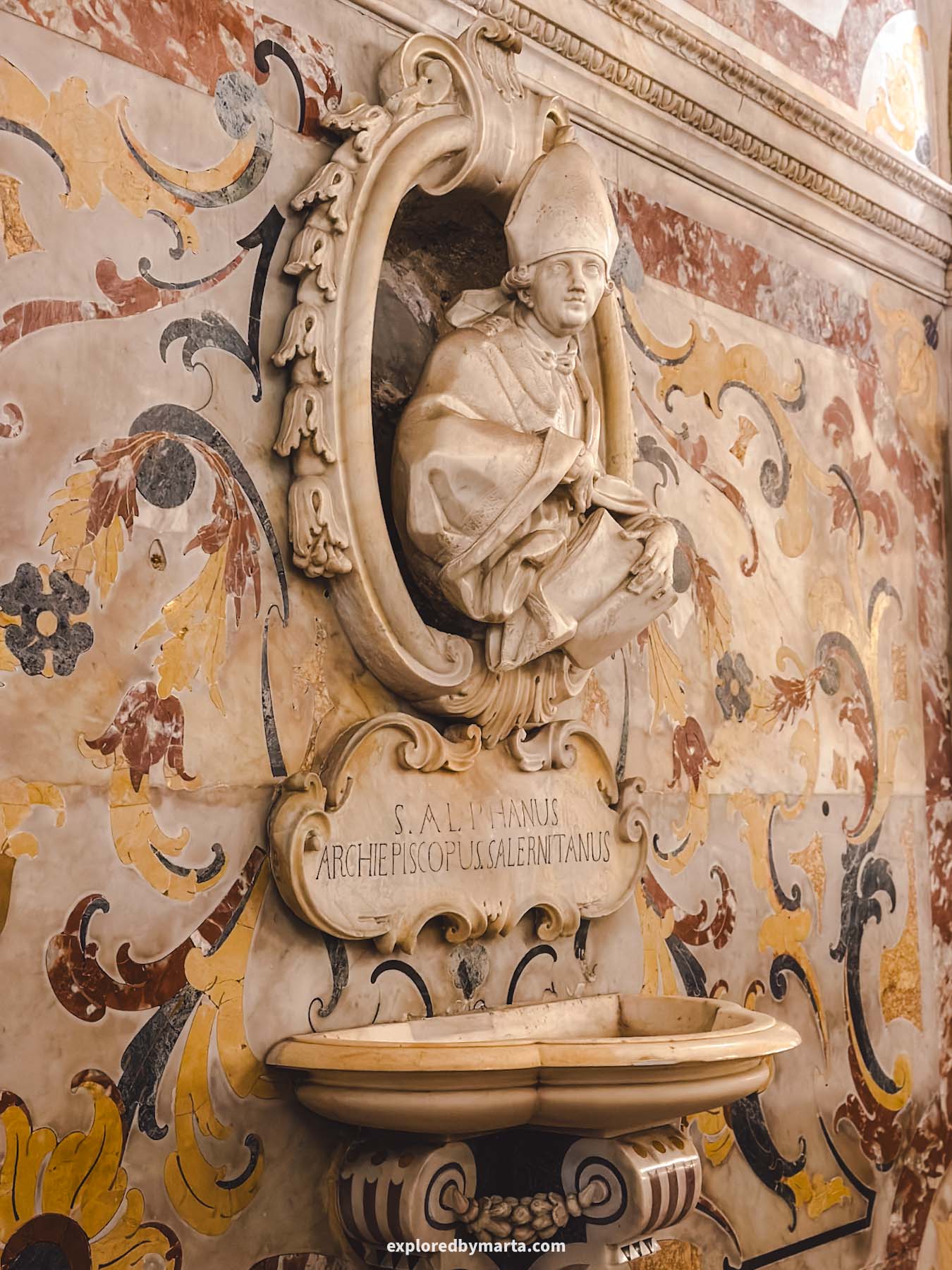 Salerno, Italy-the Crypt of Saint Matthew inside the Cathedral of Salerno