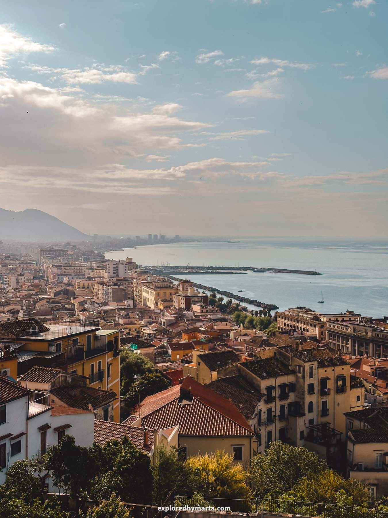 Salerno, Italy-view from Giardino della Minerva