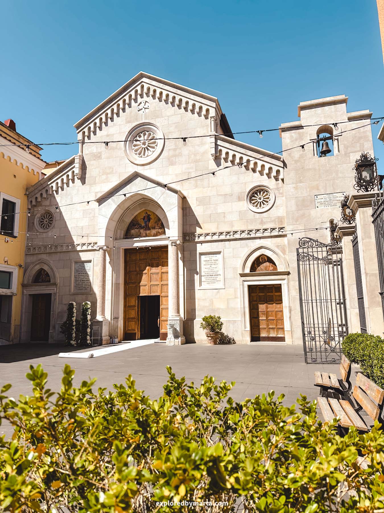 Sorrento, Italy-Cathedral of Saints Philip and James or the Cathedral of Sorrento, Italy
