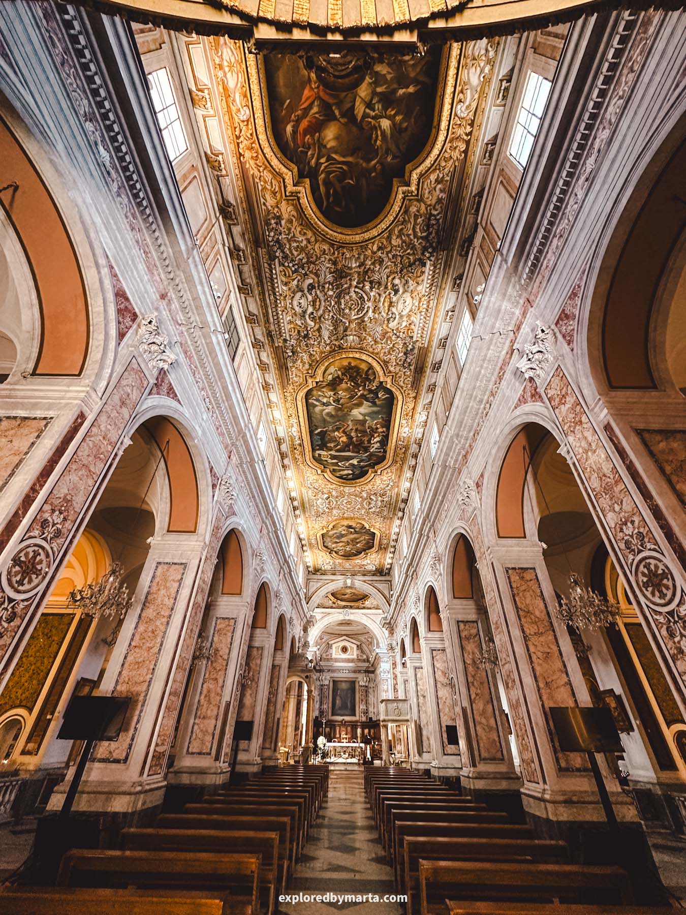 Sorrento, Italy-Cathedral of Saints Philip and James or the Cathedral of Sorrento, Italy