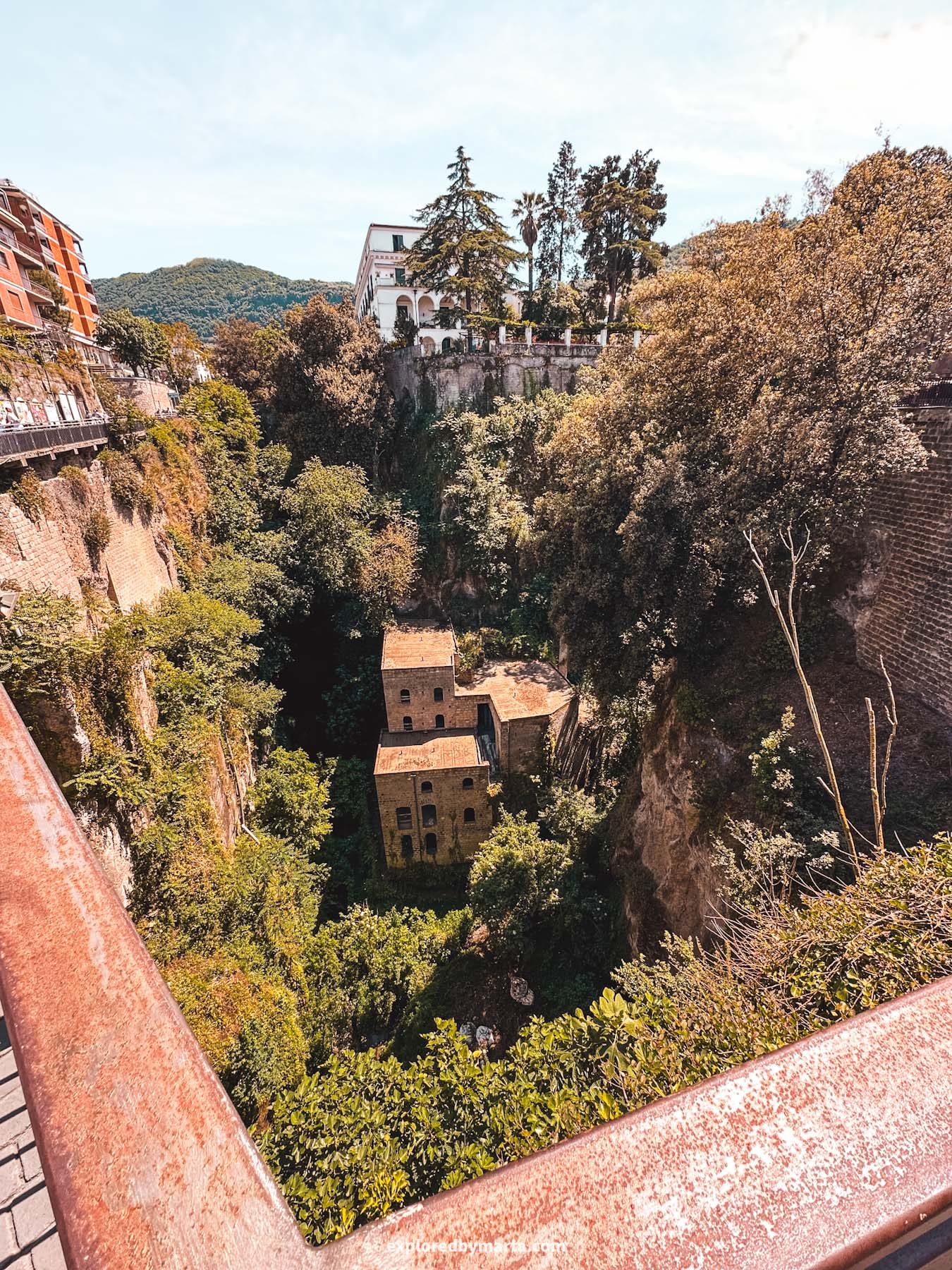 Sorrento, Italy-Vallone dei Mulini river valley in Sorrento