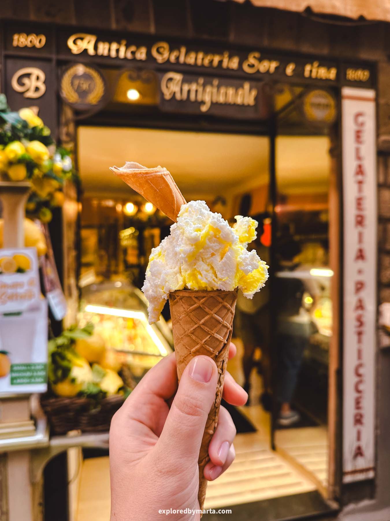 Sorrento, Italy-best gelato in Sorrento-Antica Gelateria Sorrentina