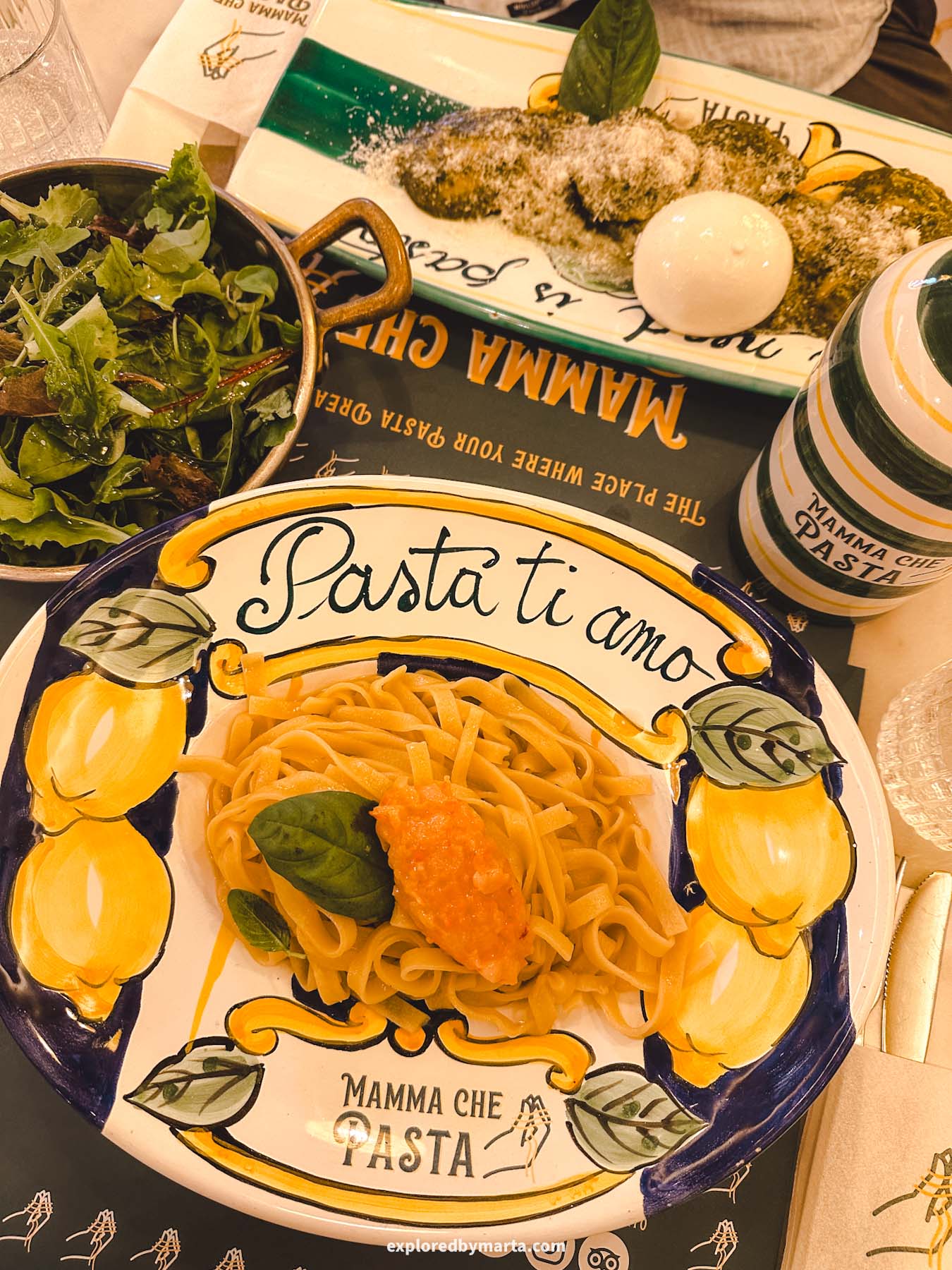 Sorrento, Italy-pasta lunch in Mamma che Pasta in Sorrento