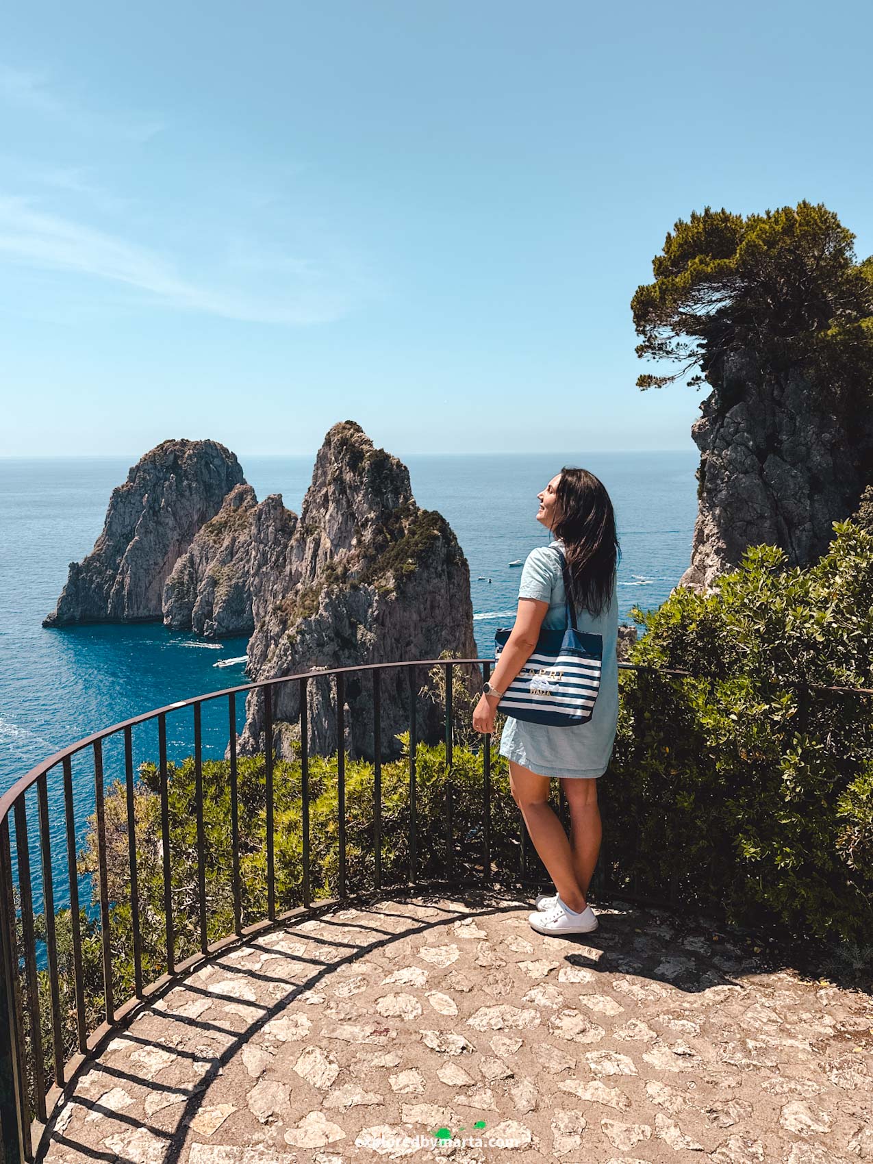 Capri Island, Italy-view of the Faraglioni di Capri sea stacks