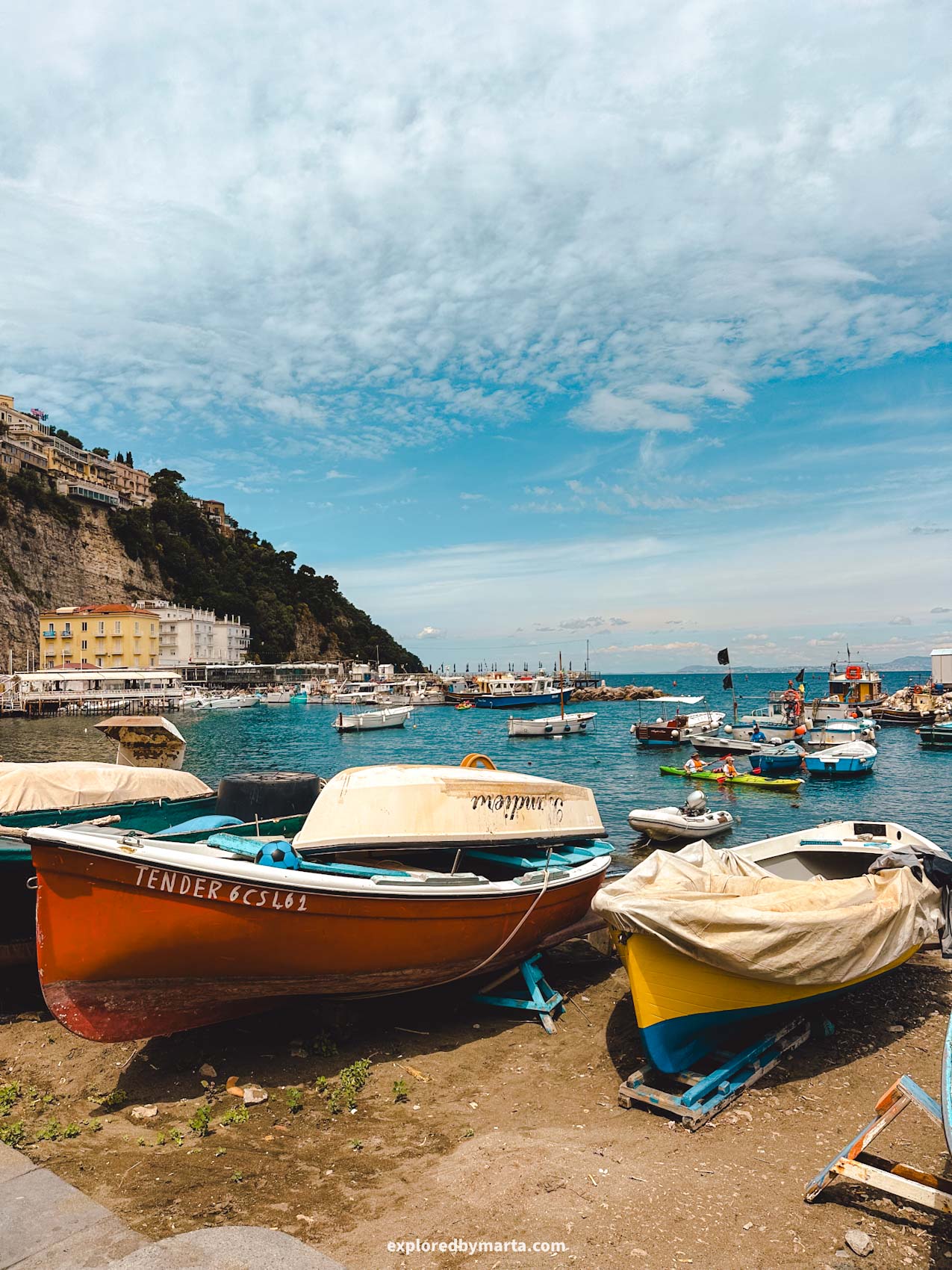Sorrento, Italy-Marina Grande fishing village in Sorrento, Italy