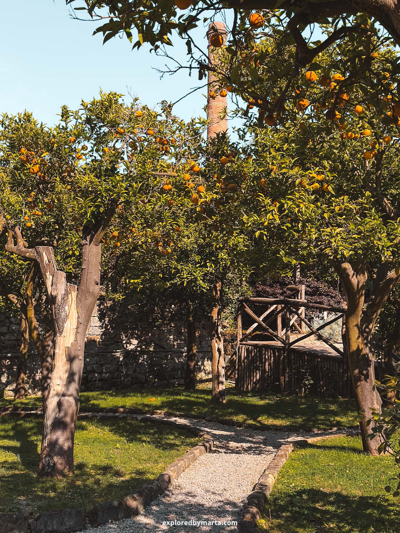 Sorrento, Italy-Parco di Villa Fiorentino in Sorrento