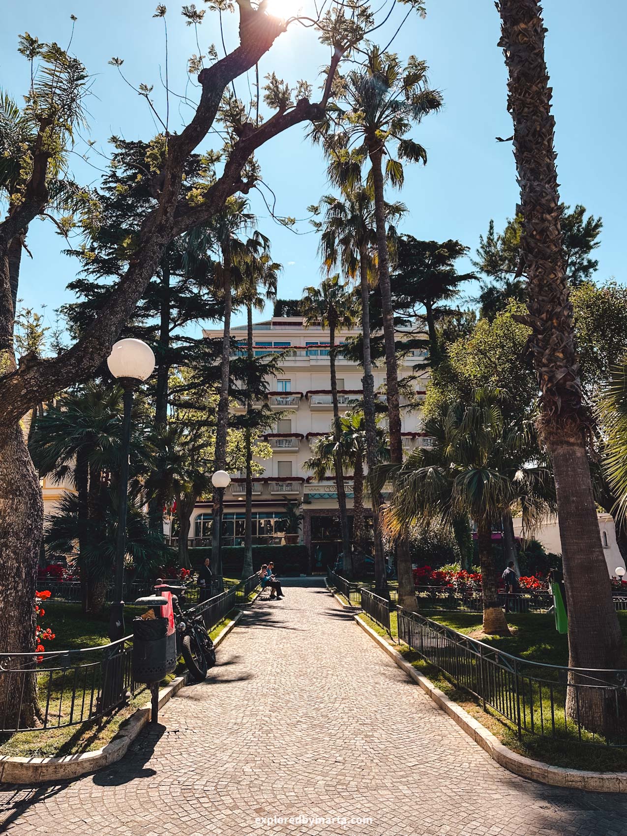 Sorrento, Italy-Piazza della Vittoria square in Sorrento