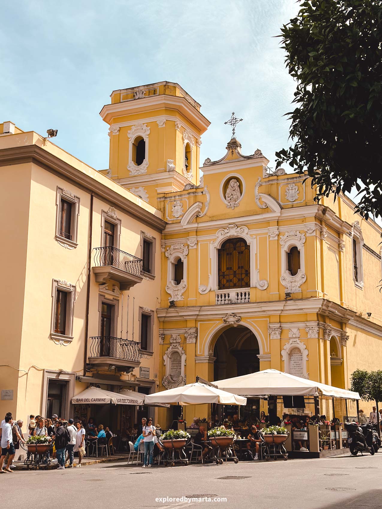Sorrento, Italy-Sanctuary of the Madonna del Carmine church in Sorrento
