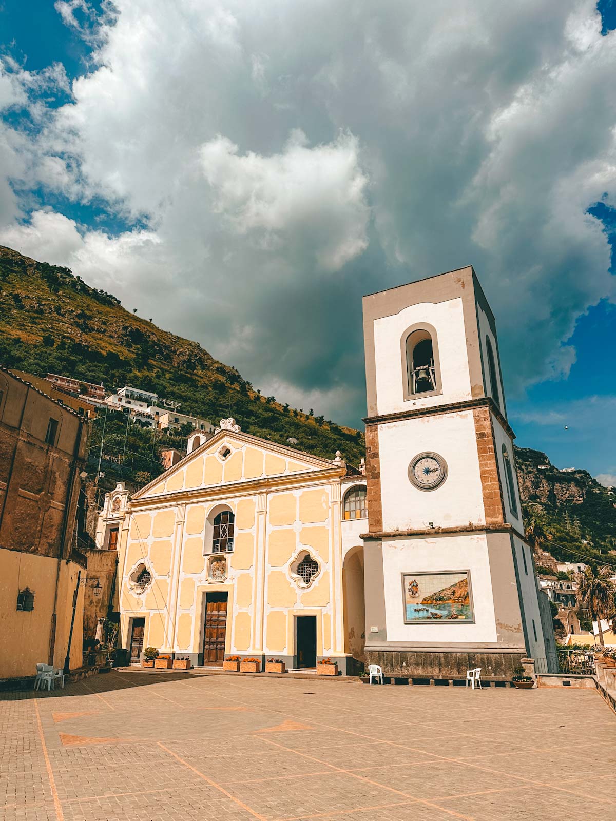 Amalfi Coast, Italy-Chiesa di San Luca Evangelista church in Praiano