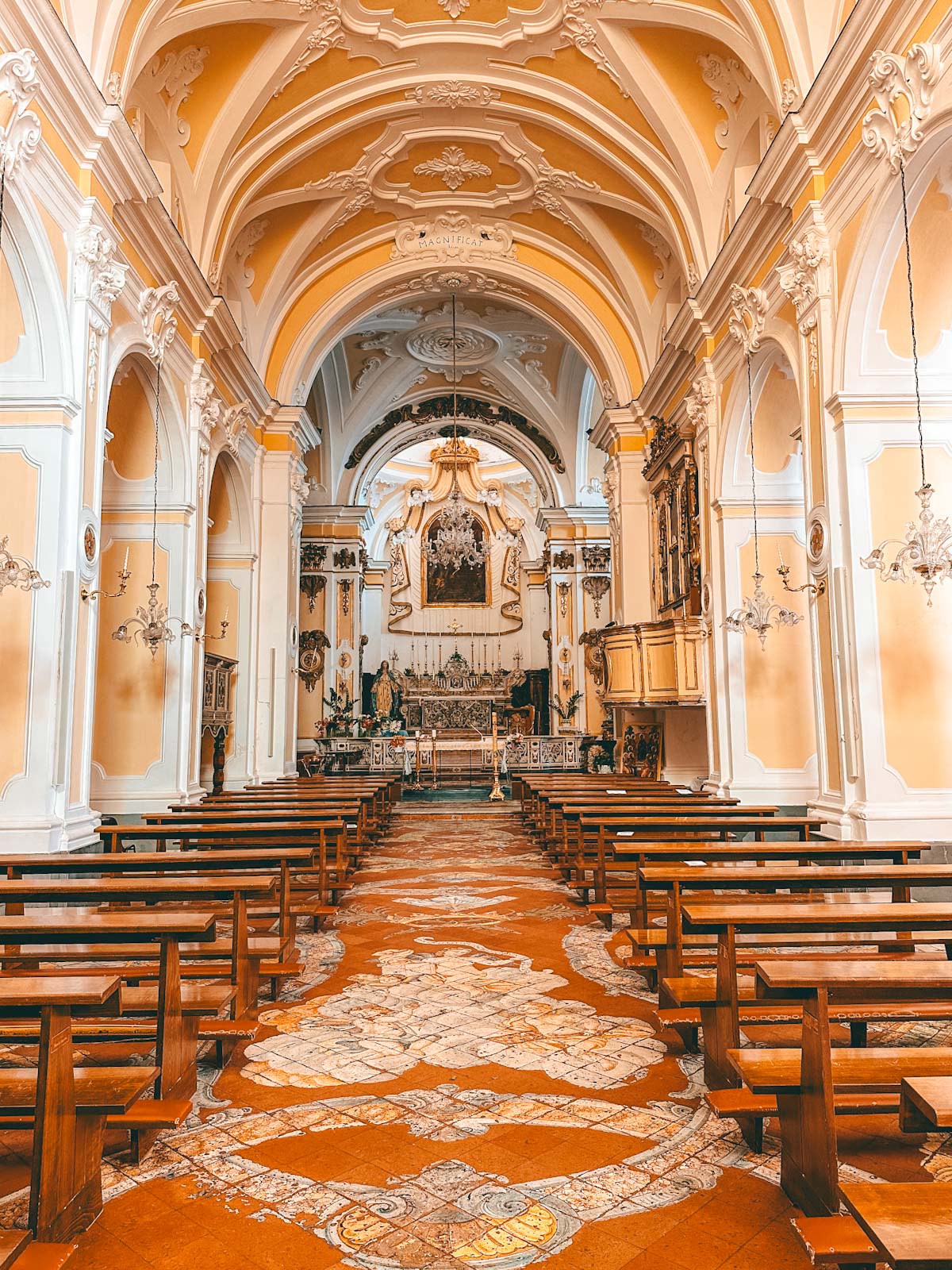 Amalfi Coast, Italy-Chiesa di San Luca Evangelista church in Praiano
