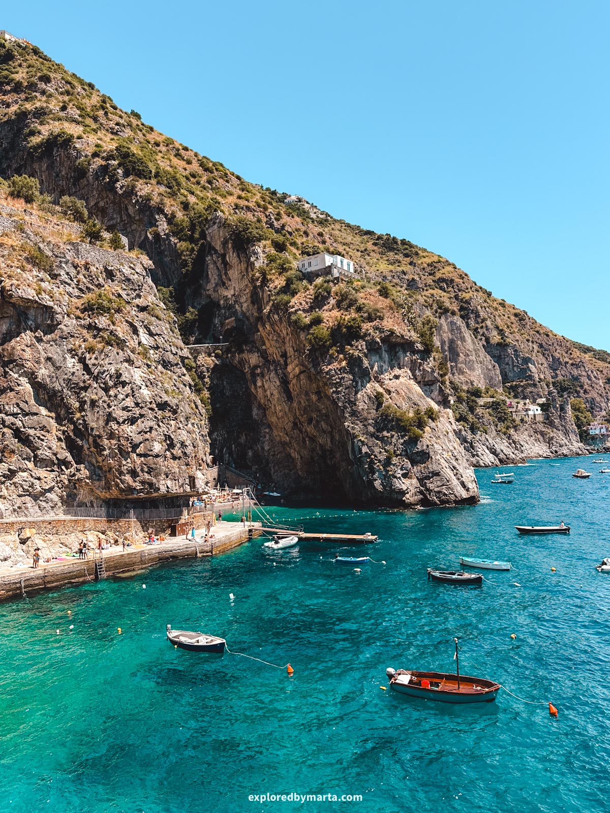 Amalfi Coast, Italy-Marina di Praia secret beach in Praiano