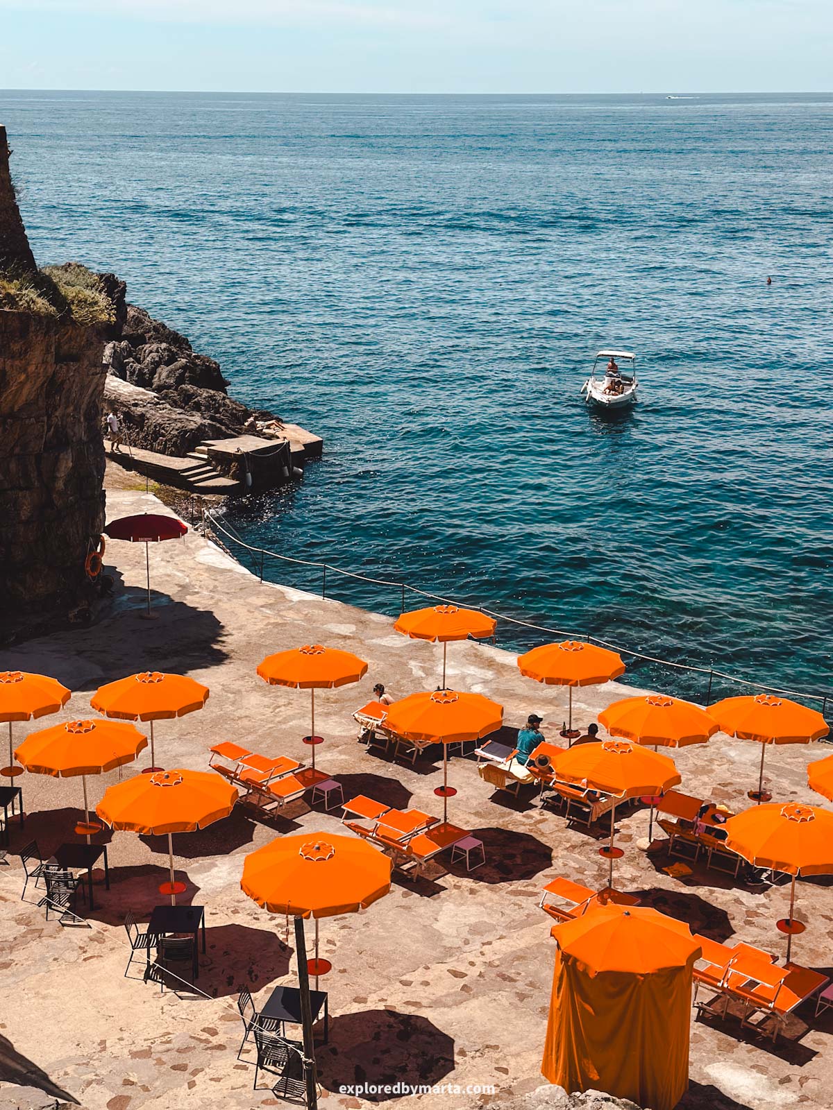Amalfi Coast, Italy-Praiano's scenic La Gavitella Beach