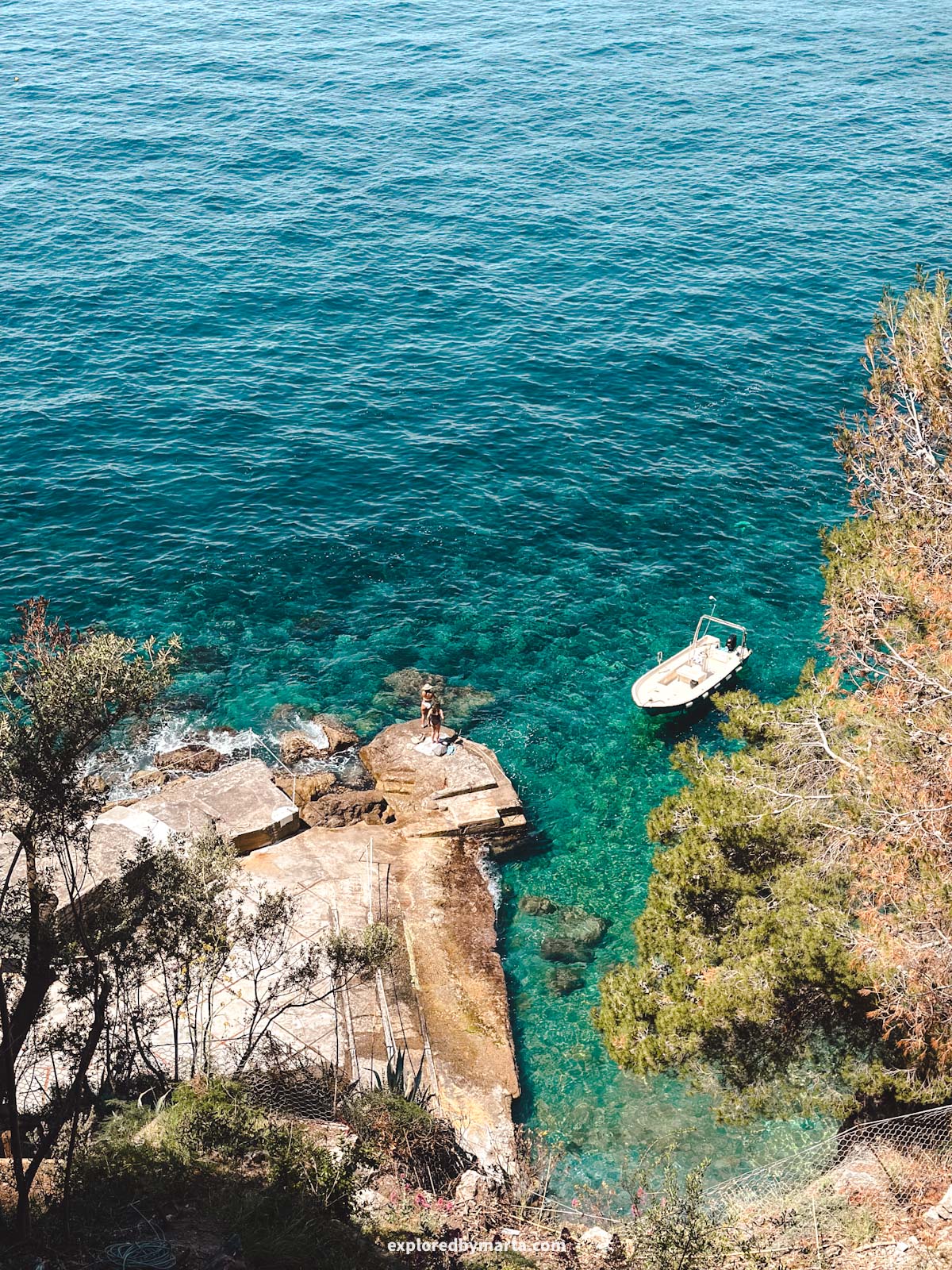 Amalfi Coast, Italy-Praiano's scenic La Gavitella Beach
