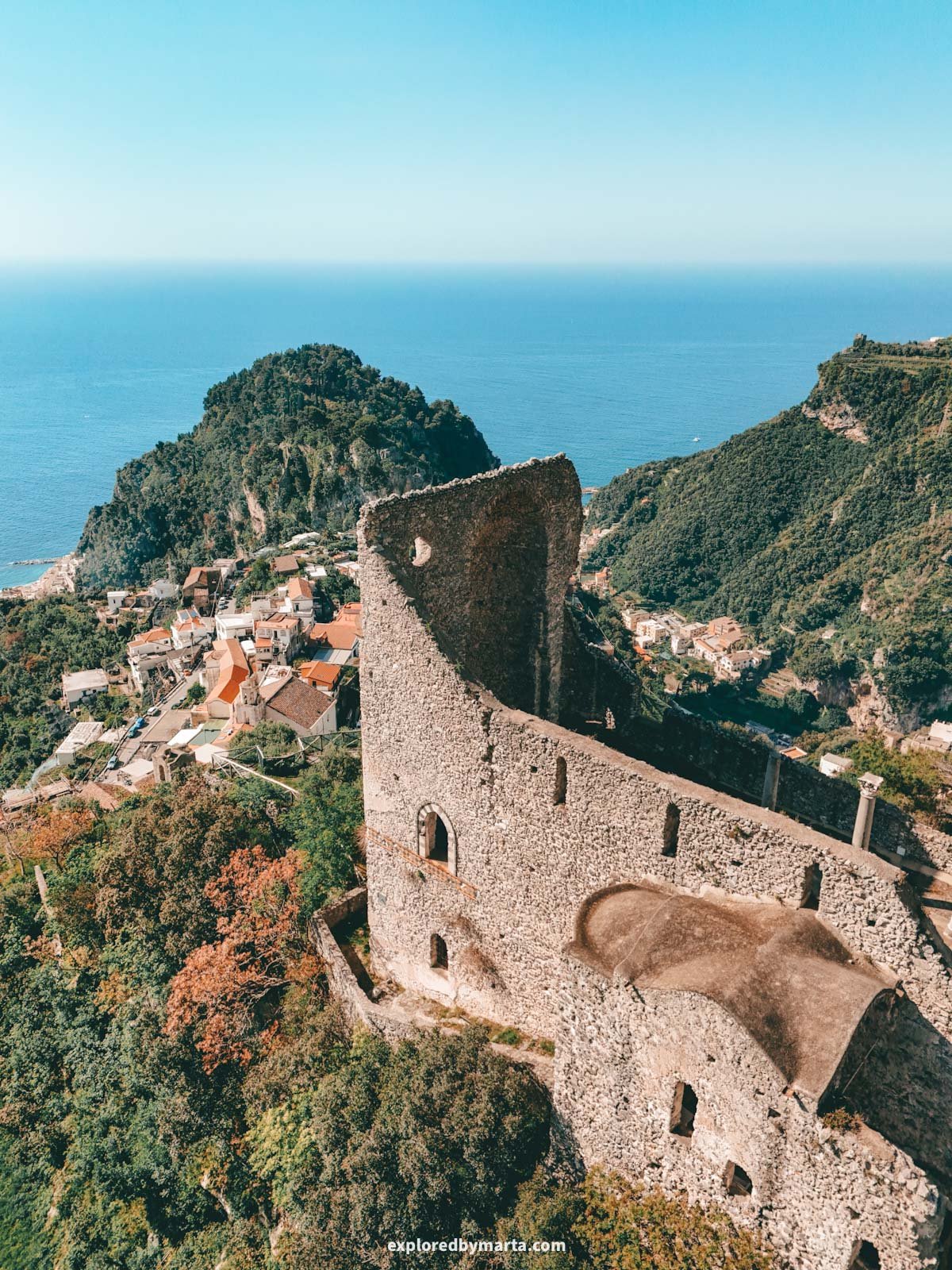 Amalfi Coast, Italy-Ruins of the San Eustaquio Basilica in Scala