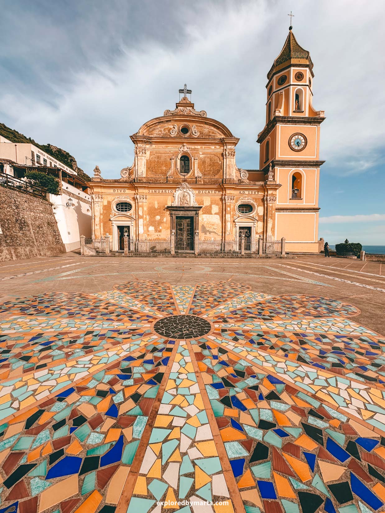 Amalfi Coast, Italy-Scenic Church of Saint Januarius in Praiano