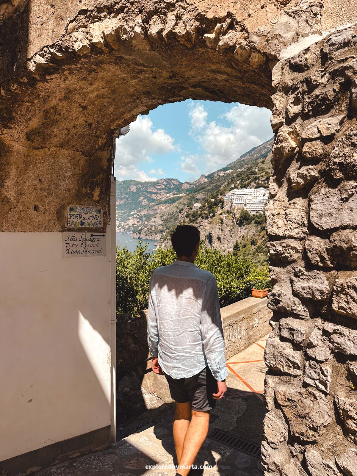 Amalfi Coast, Italy-Via Masa, the Fishermen's Way in Praiano