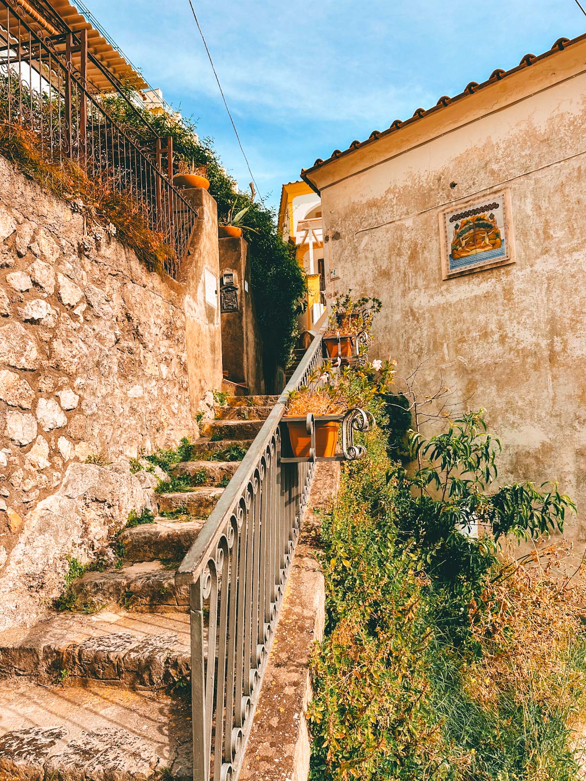 Amalfi Coast, Italy-ceramic art in the streets of Praiano