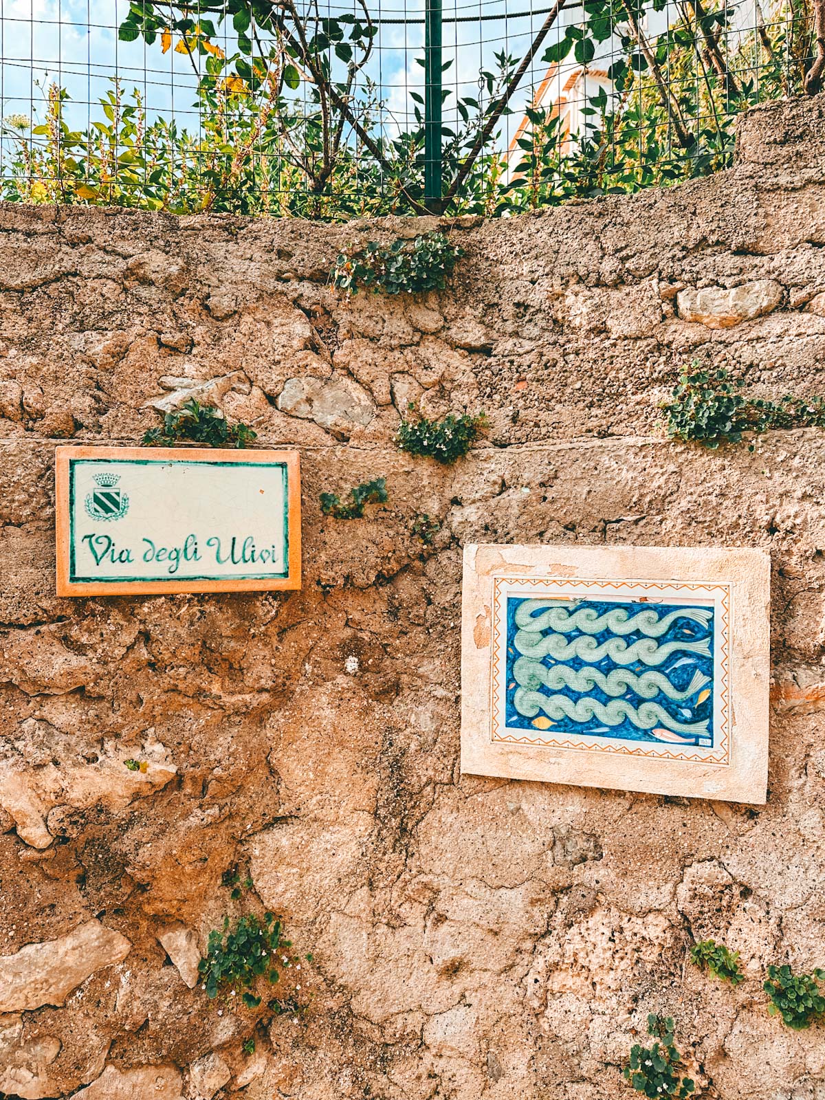 Amalfi Coast, Italy-ceramic art in the streets of Praiano