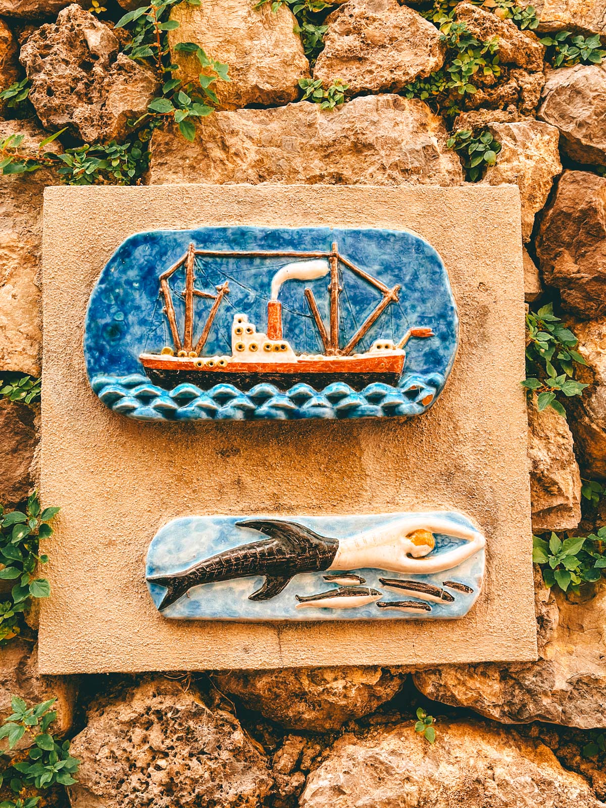 Amalfi Coast, Italy-ceramic art in the streets of Praiano