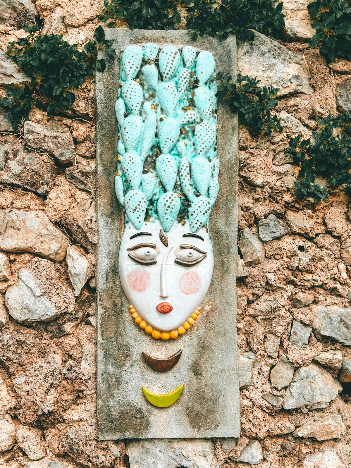 Amalfi Coast, Italy-ceramic art in the streets of Praiano