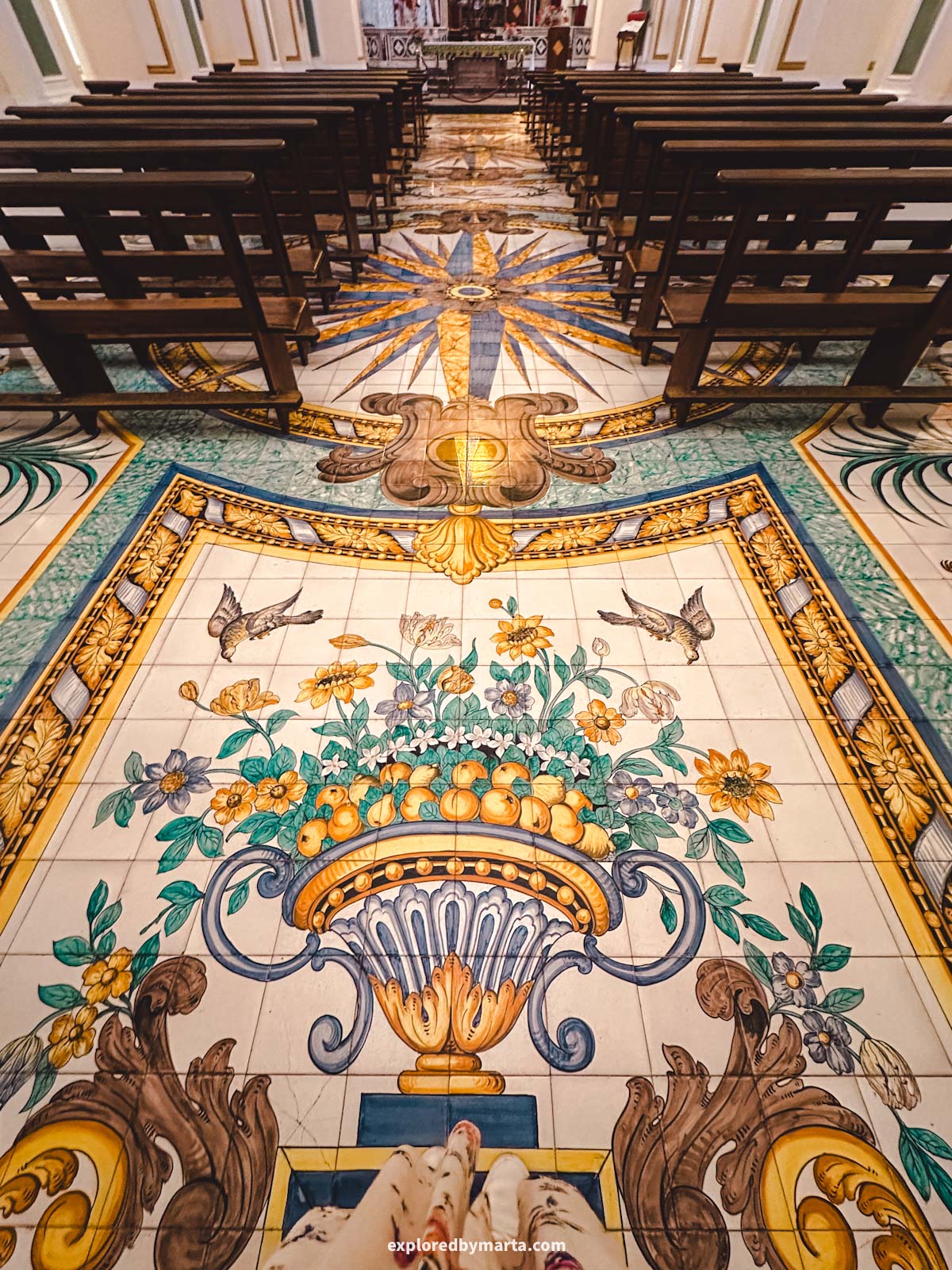 Amalfi Coast, Italy-interior of Chiesa Parrocchiale di San Gennaro in Praiano, Italy
