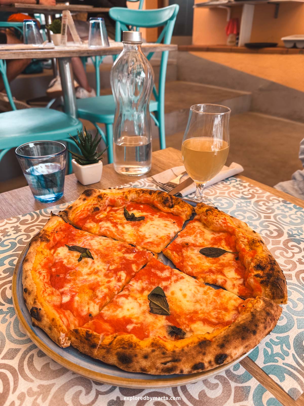 Amalfi Coast, Italy-the best pizza in Praiano in Che Bonta