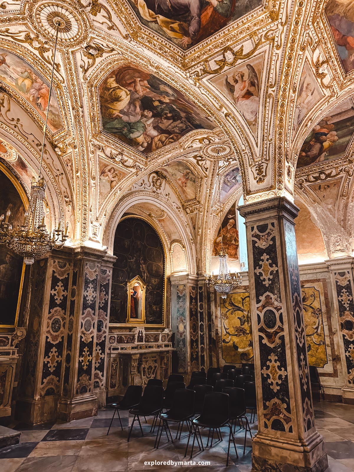 Amalfi Coast, Italy-underground crypt in Duomo di Amalfi