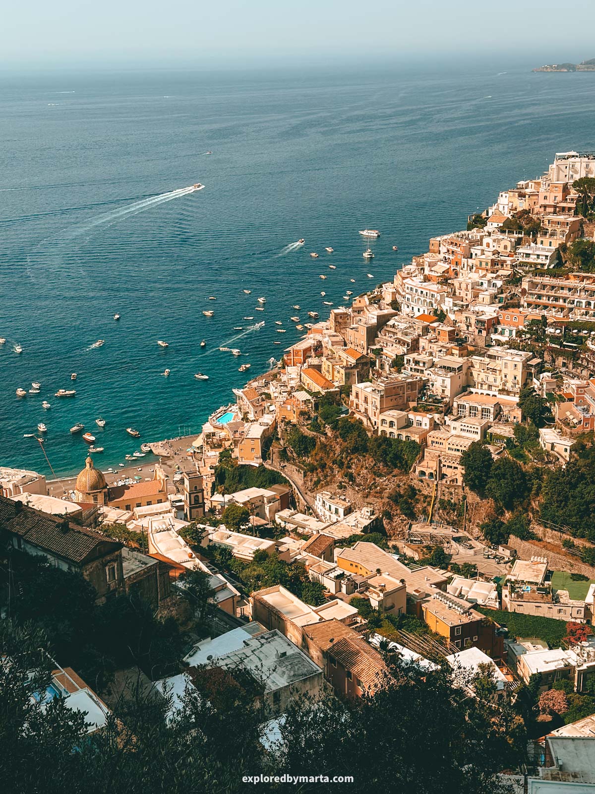 Amalfi Coast, Italy-views of Positano from above