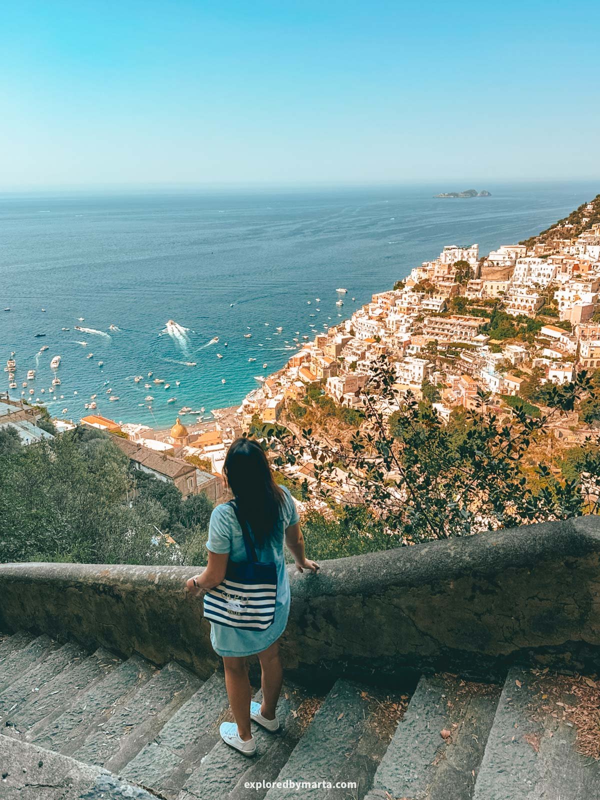 Amalfi Coast, Italy-views of Positano from above