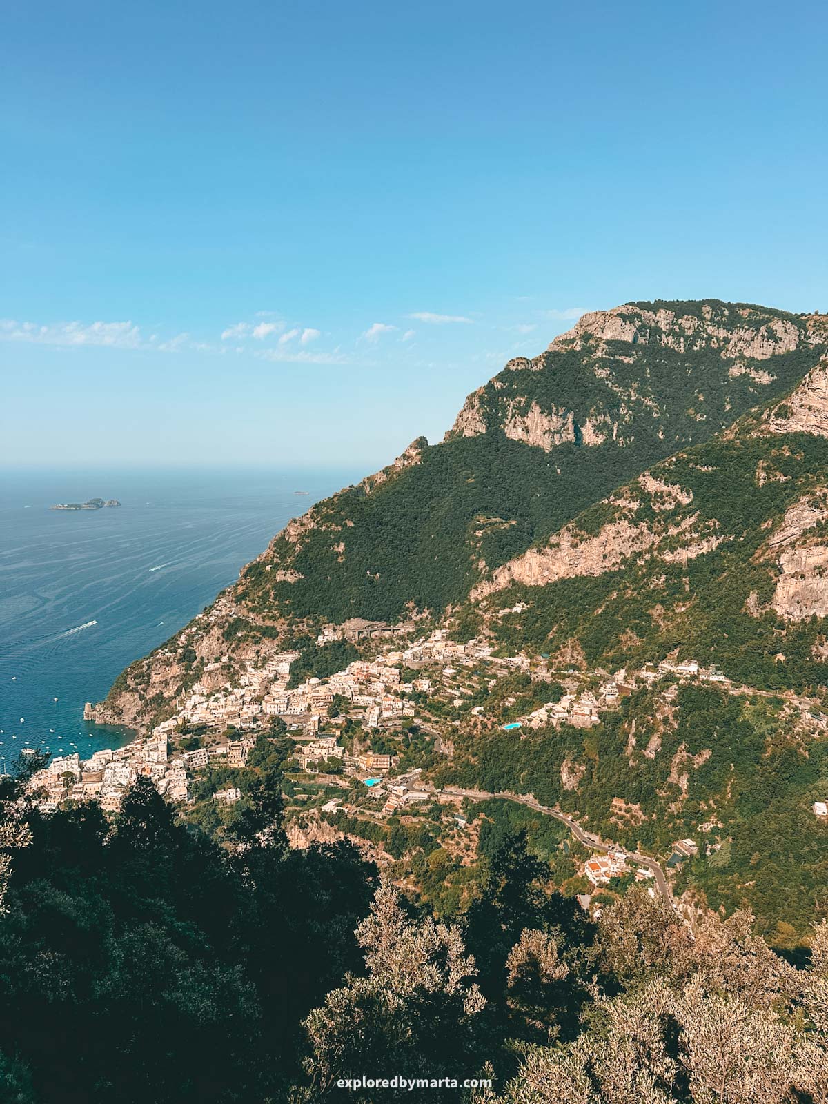 Amalfi Coast, Italy-views of Positano from above