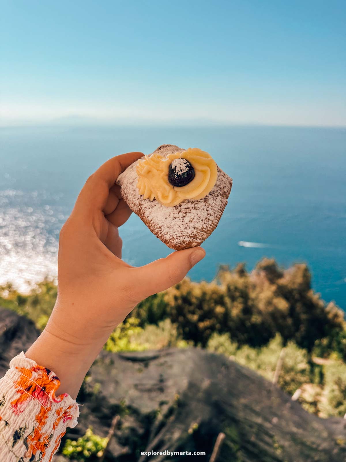 Bar Santa Rosa in Conca dei Marini serves some of the best sfogliatella pastries you will find on the Amalfi Coast, steps away from its birthplace