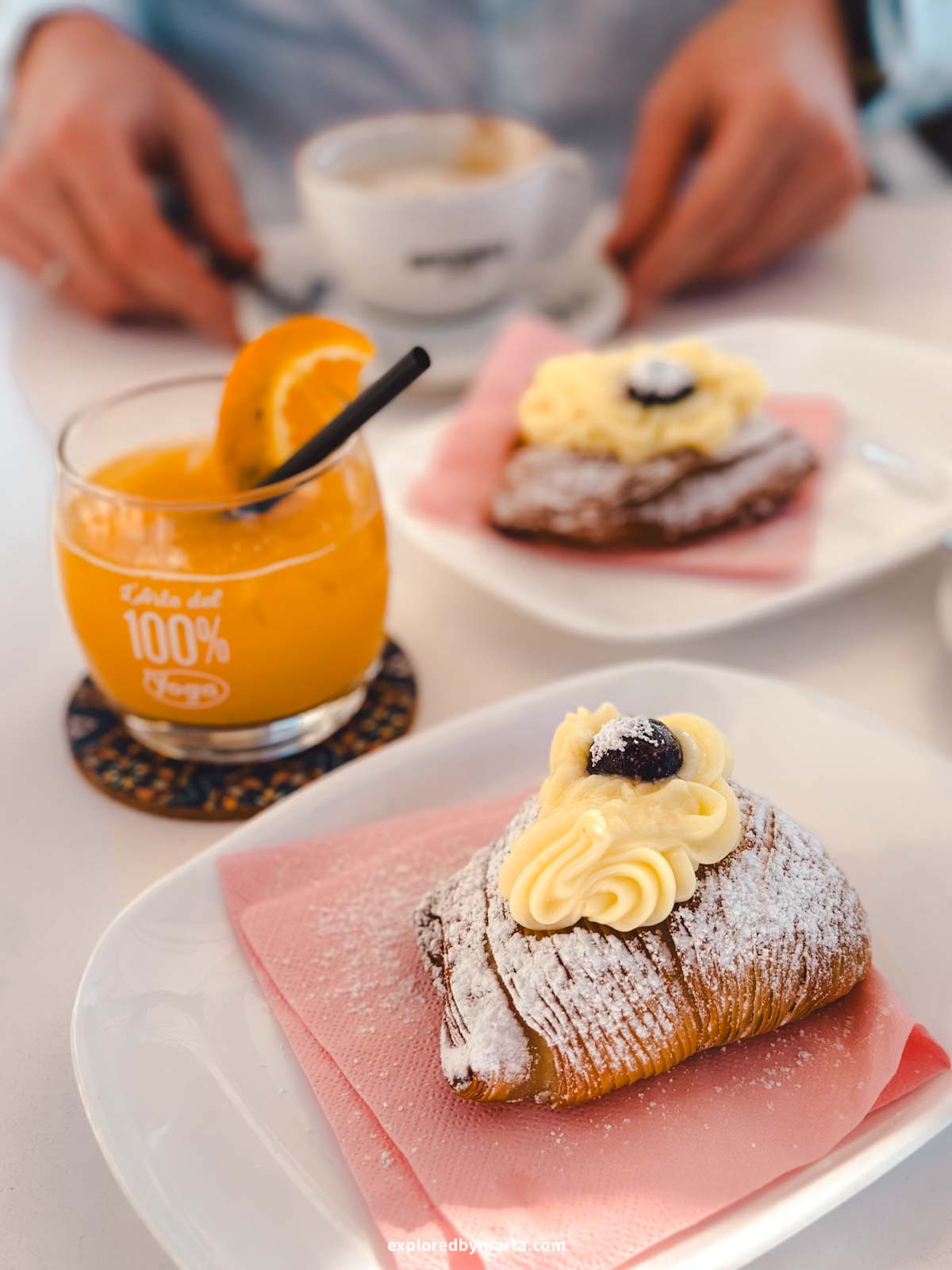 Bar Santa Rosa in Conca dei Marini serves some of the best sfogliatella pastries you will find on the Amalfi Coast, steps away from its birthplace