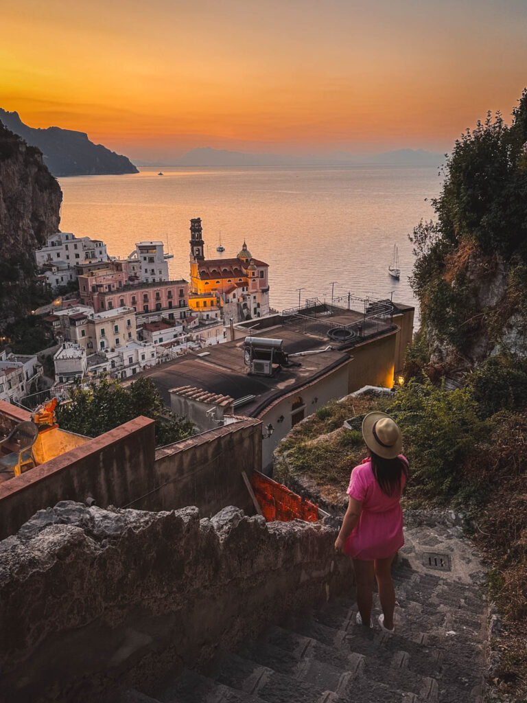 Beautiful villages on the Amalfi Coast, Italy