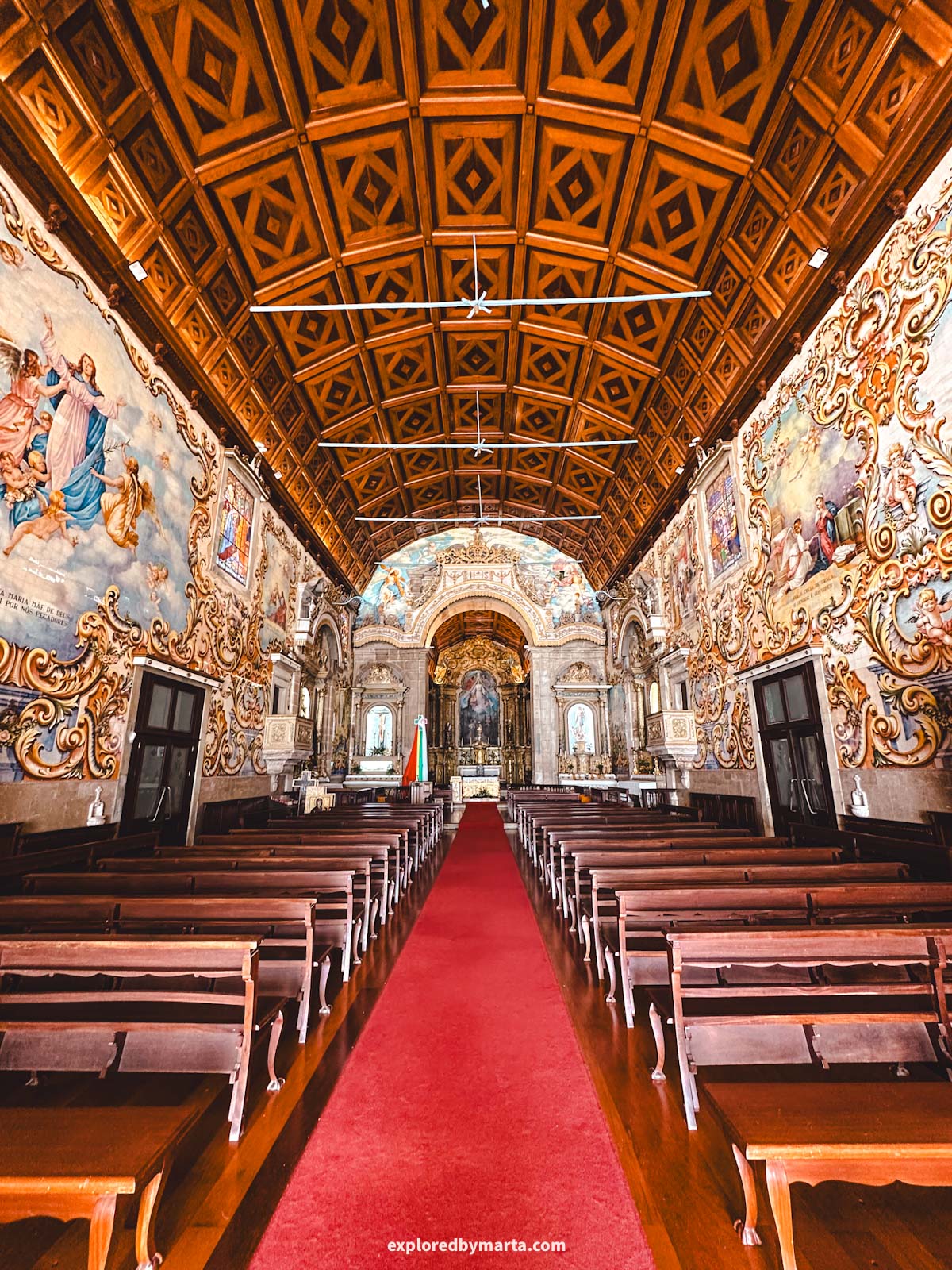 Portugal-Igreja Matriz de Santa Maria de Válega, the most colorful church in Portugal