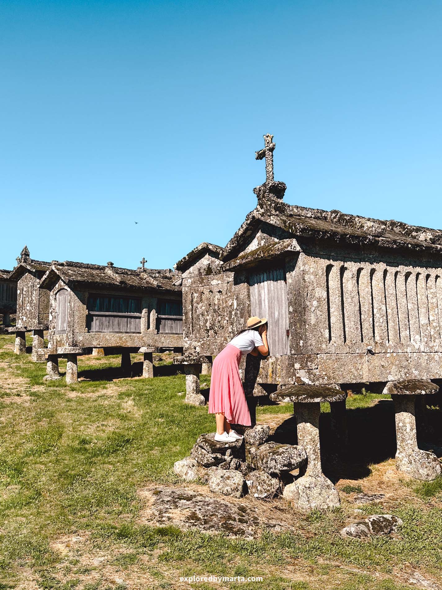 Portugal-old stone granaries found in Lindoso and Soajo in Northern Portugal