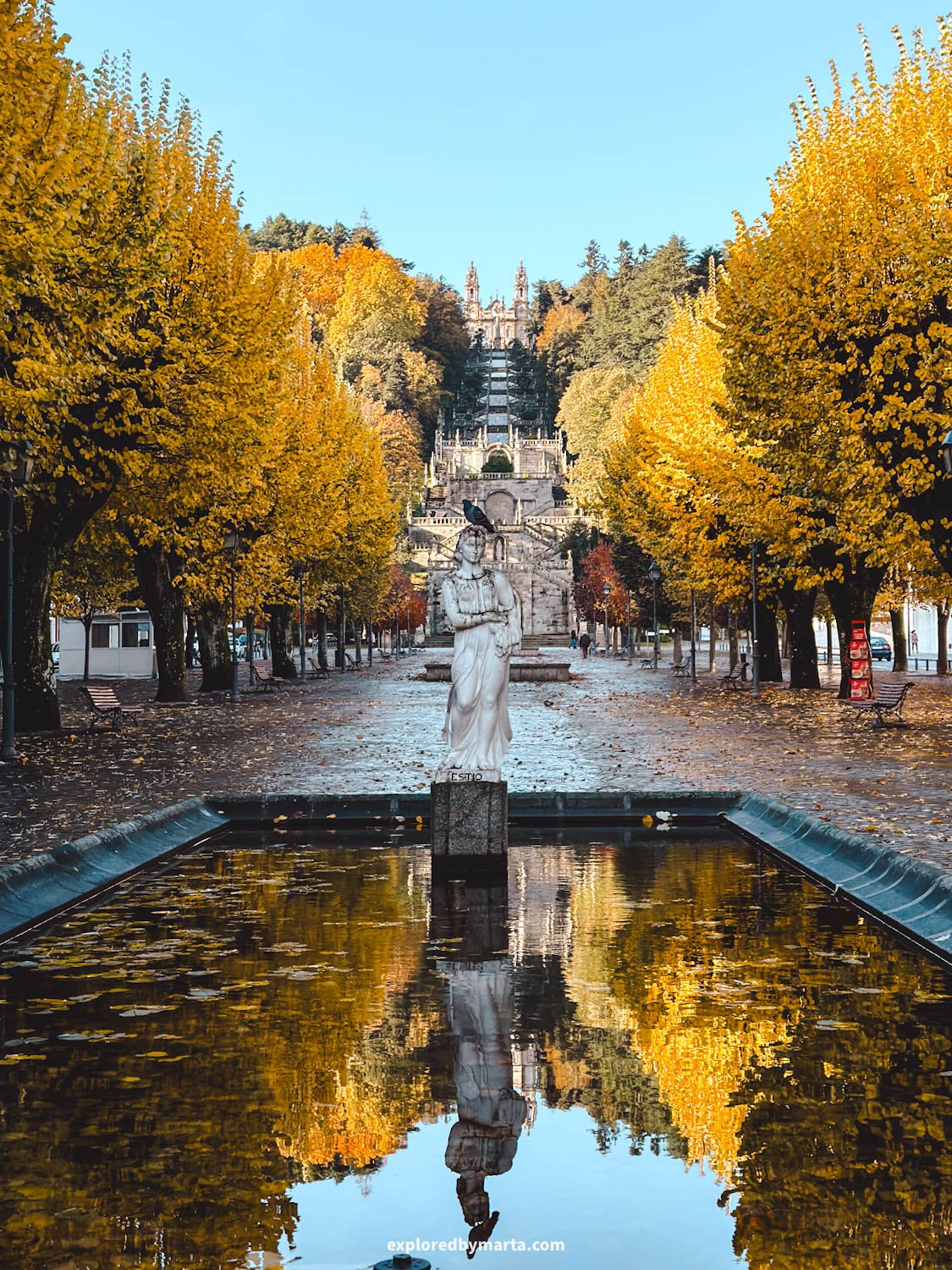 Portugal-the majestic Santuário de Nossa Senhora dos Remédios, or Sanctuary of Our Lady of Remedies in Lamego, Portugal