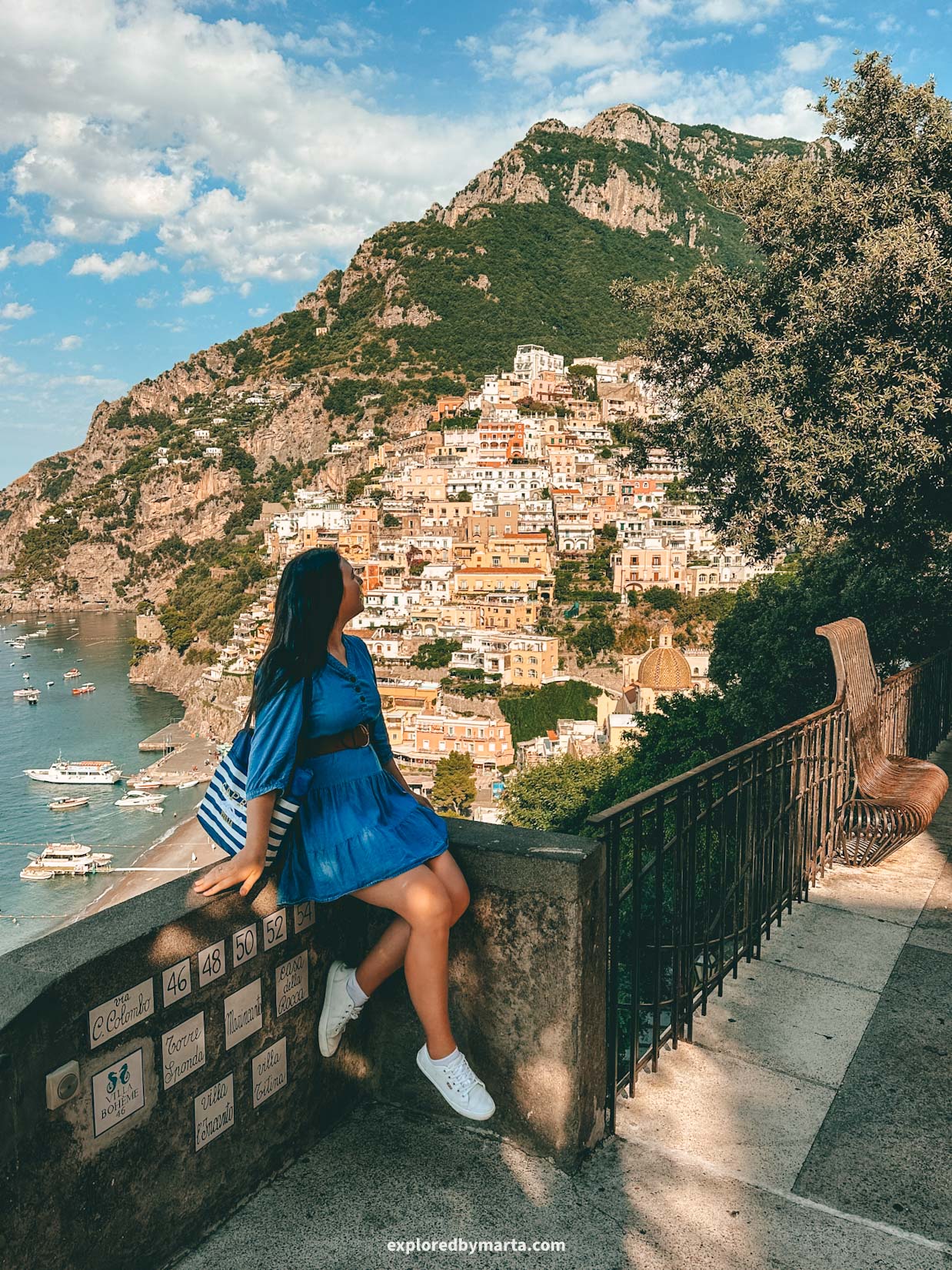Via Cristoforo Colombo in Positano