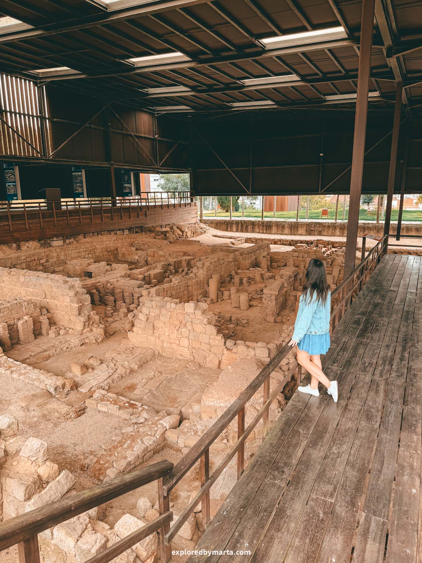 Braga, Portugal-Termas Romanas do Alto da Cividade in Braga