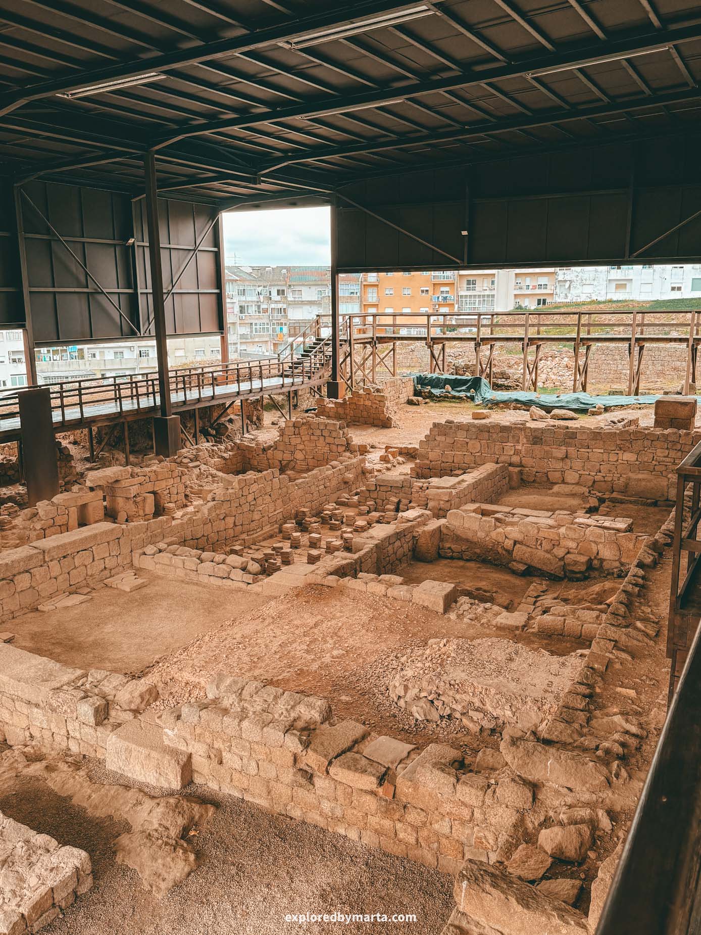 Braga, Portugal-Termas Romanas do Alto da Cividade in Braga